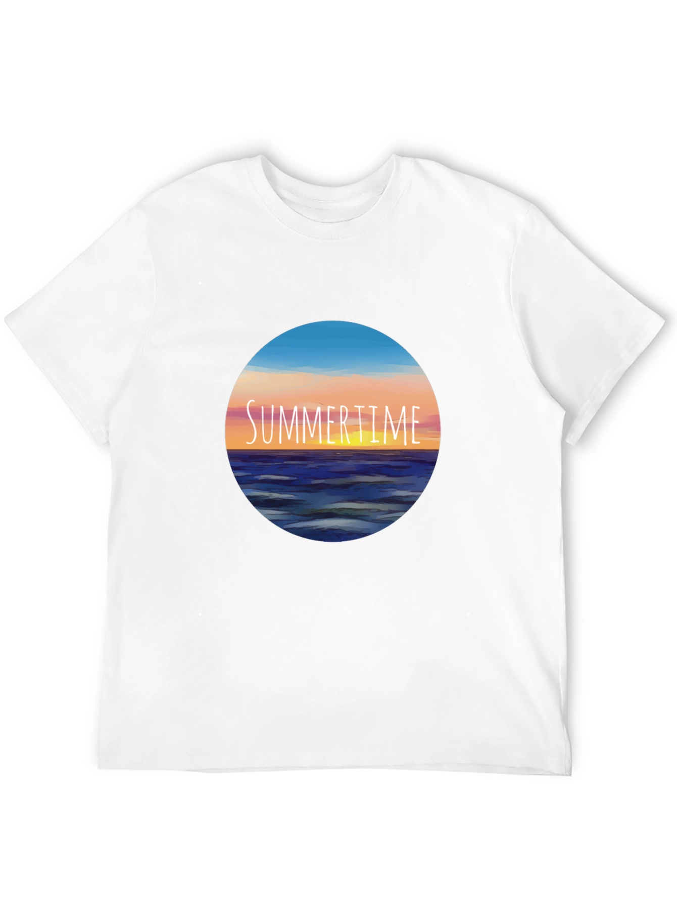 Black Summertime Horizon Graphic Tee view 12