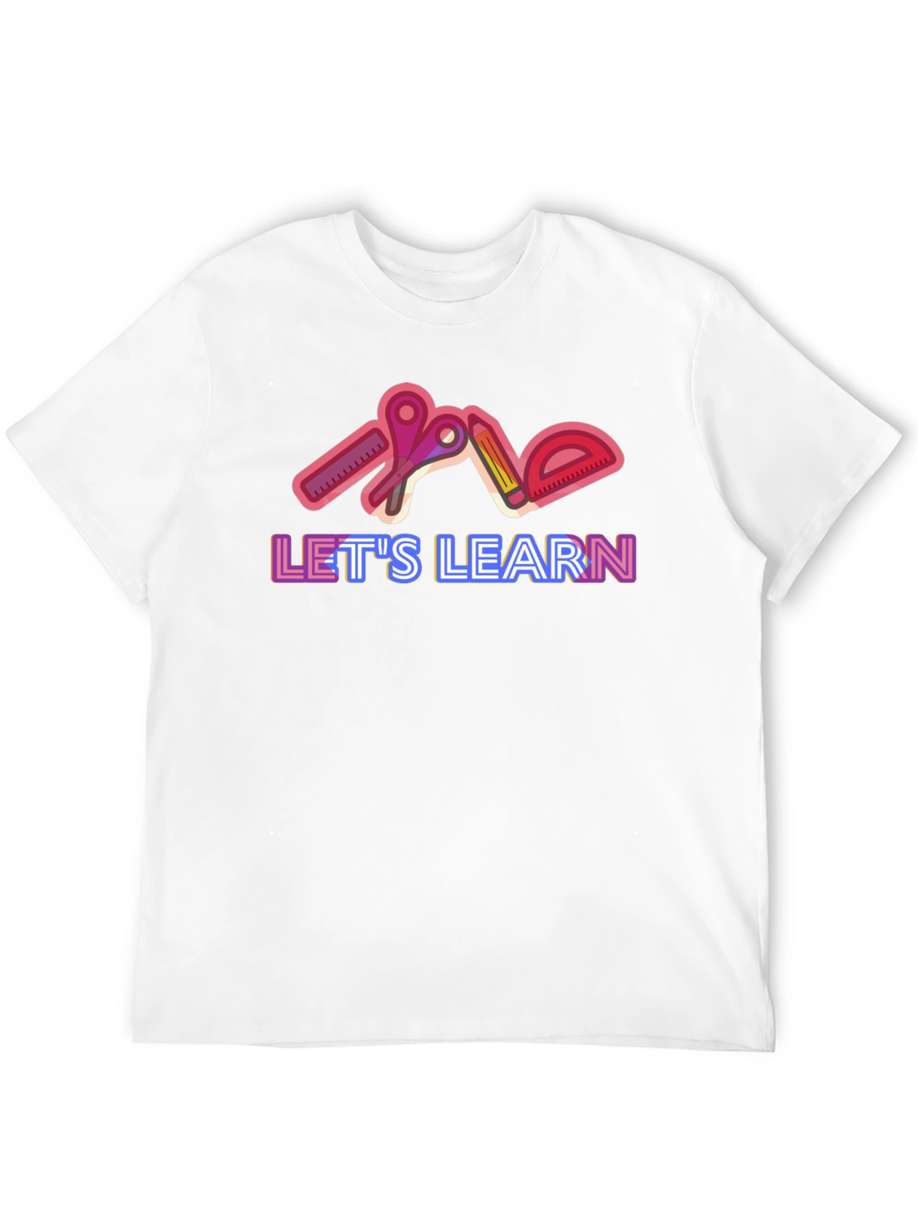 Black Let's Learn Graphic Tee - Black view 12