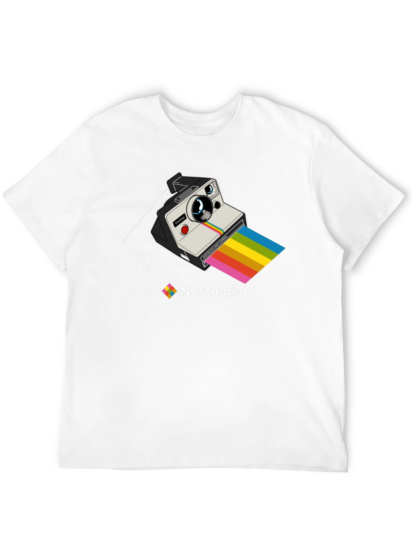 Black Retro Camera Nostalgia T-Shirt view 12