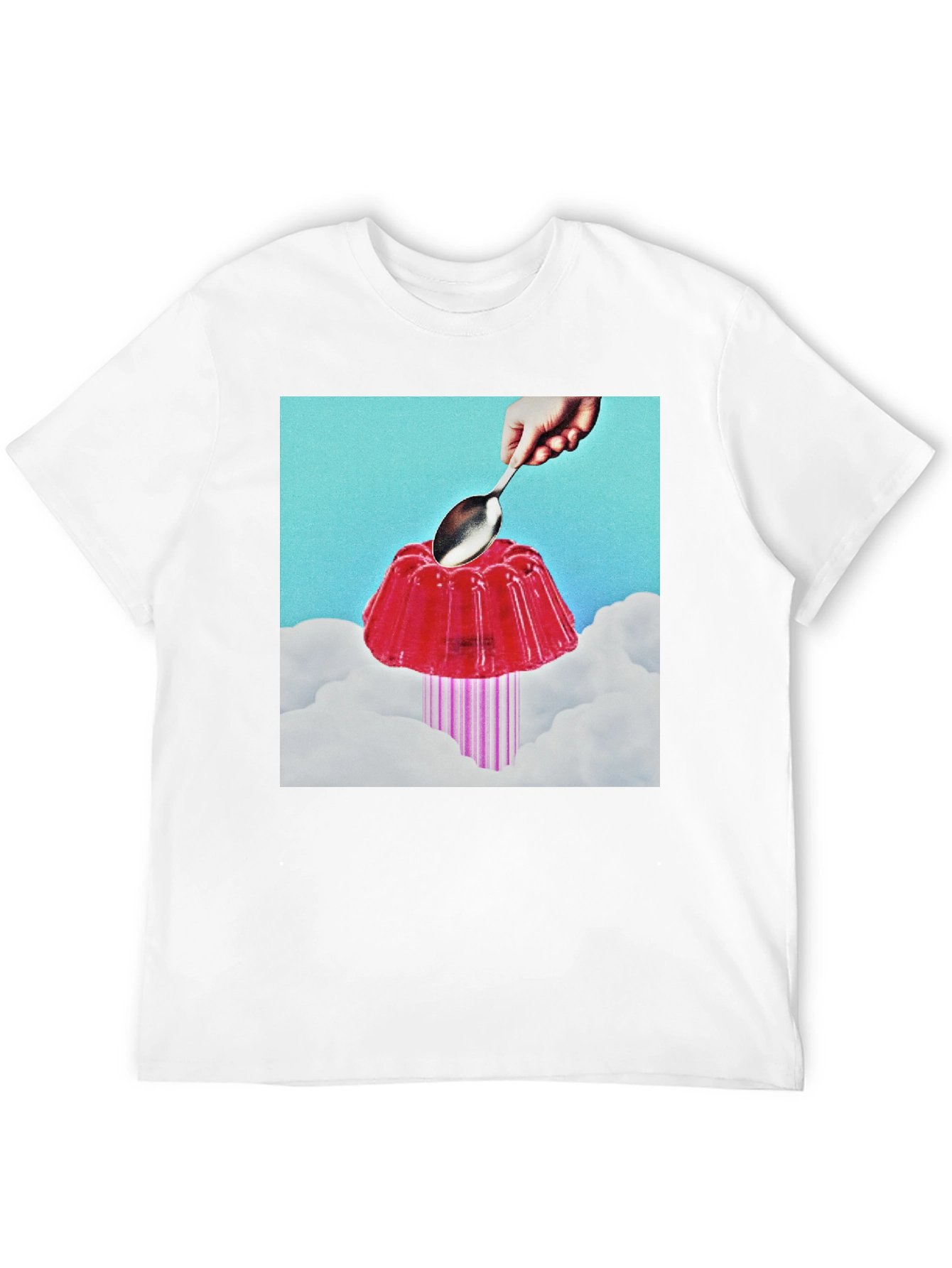 Black Surreal Jelly Dessert T-Shirt view 12