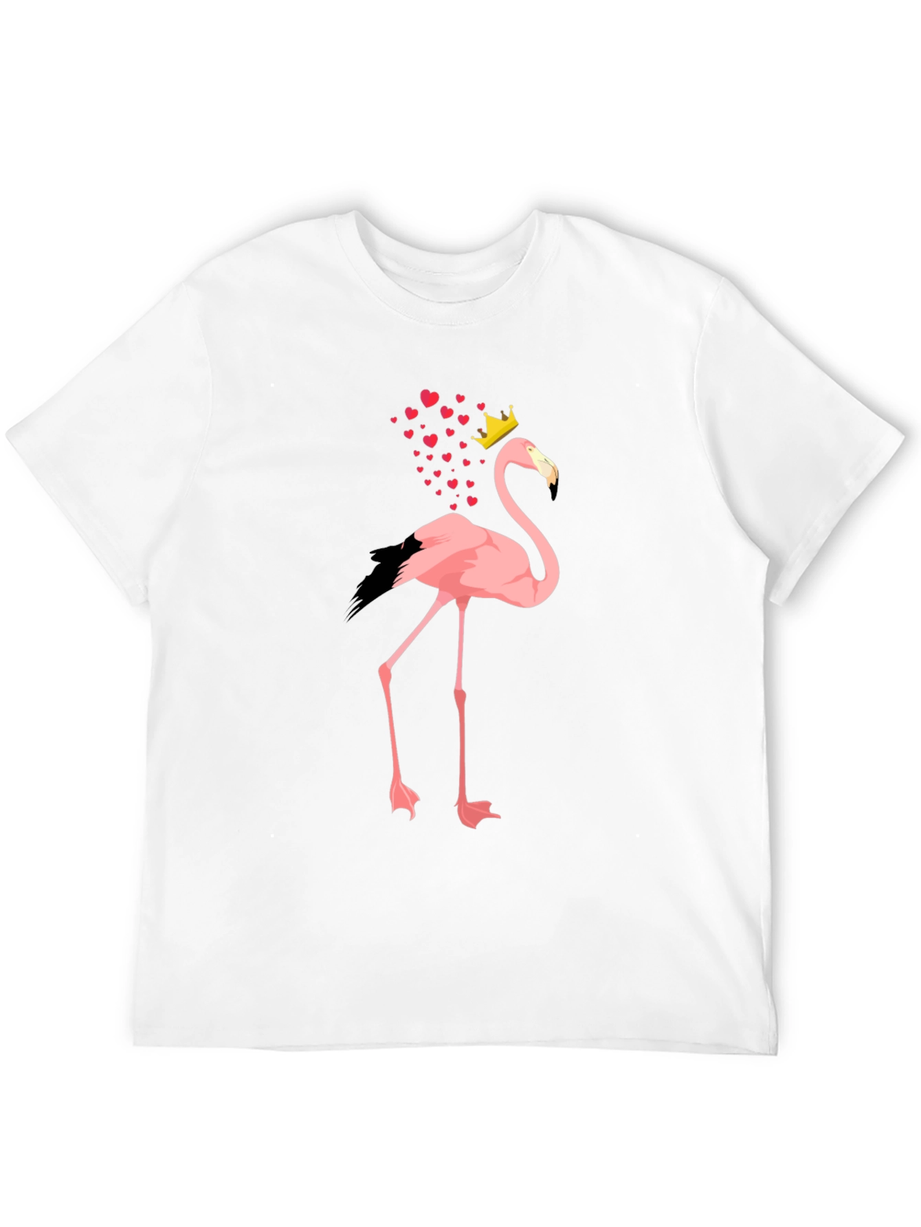 Black Flamingo King T-Shirt - Men's Black Tee view 12