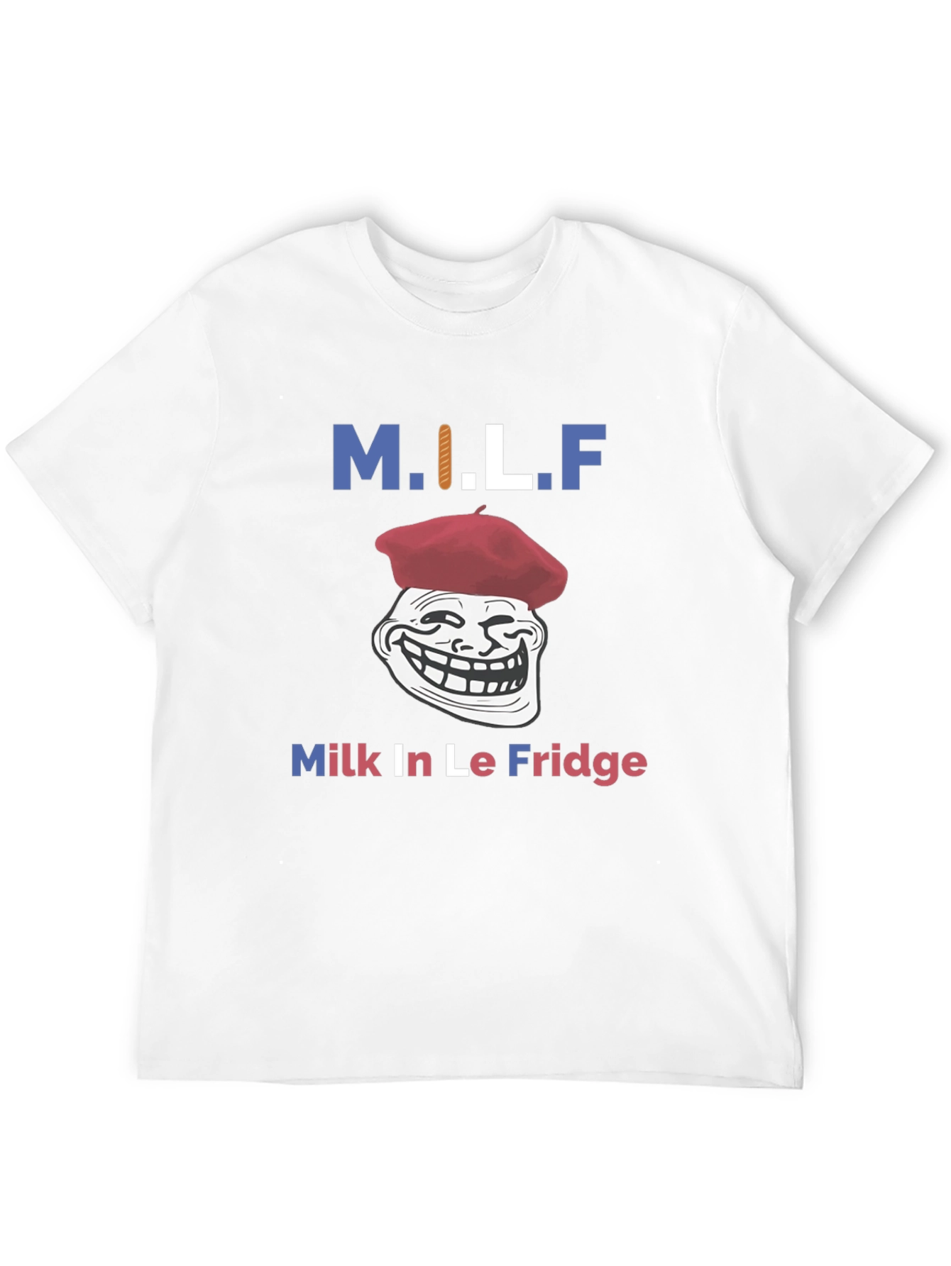 Black M.I.L.F. Funny Graphic T-Shirt - Milk In Le Fridge view 12