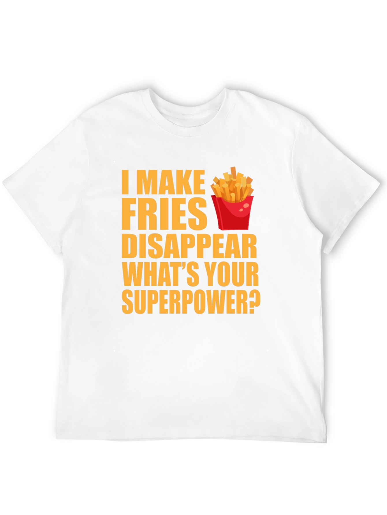 Black Fries Superpower T-Shirt view 12