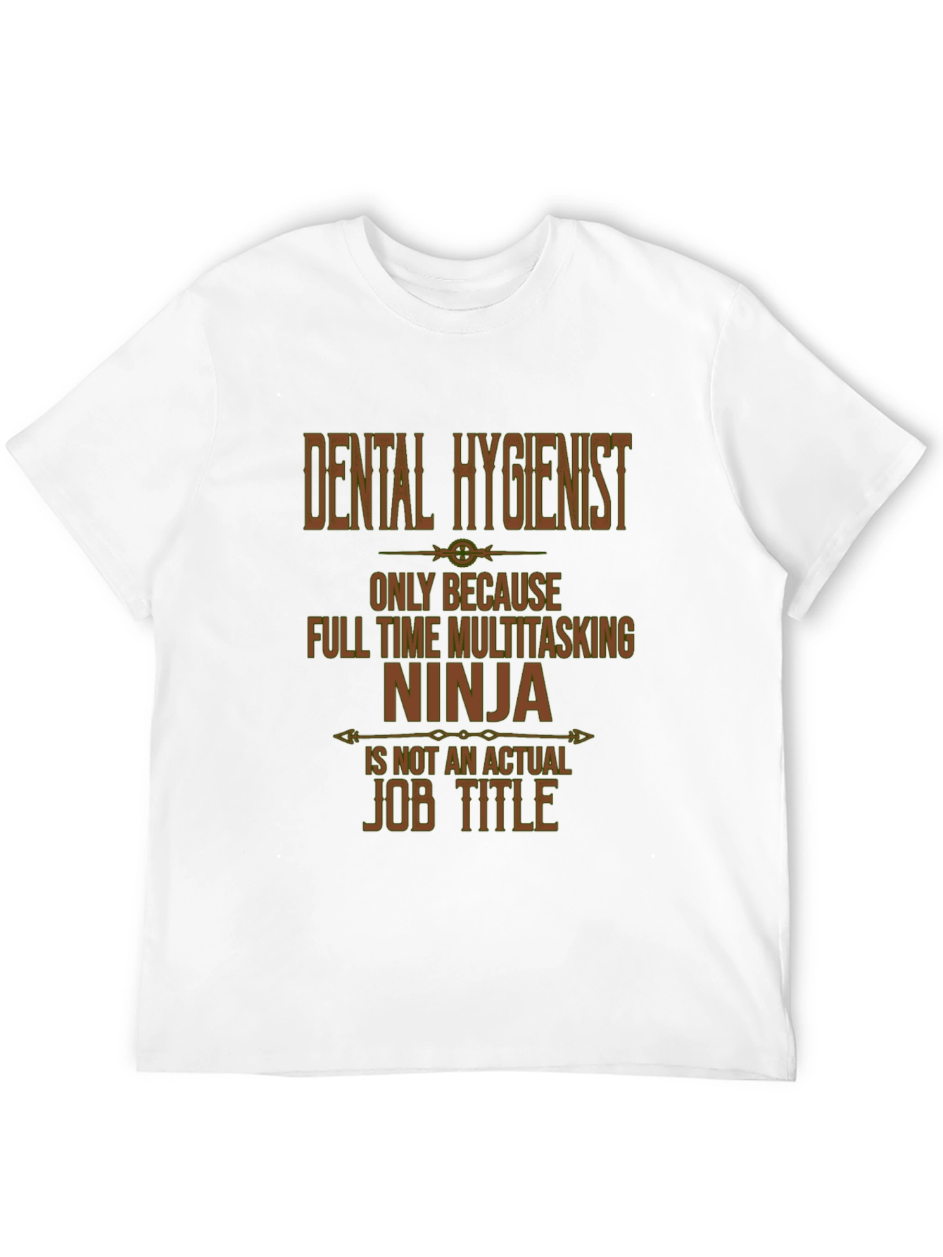 Black Dental Hygienist Multitasking Ninja T-Shirt view 12