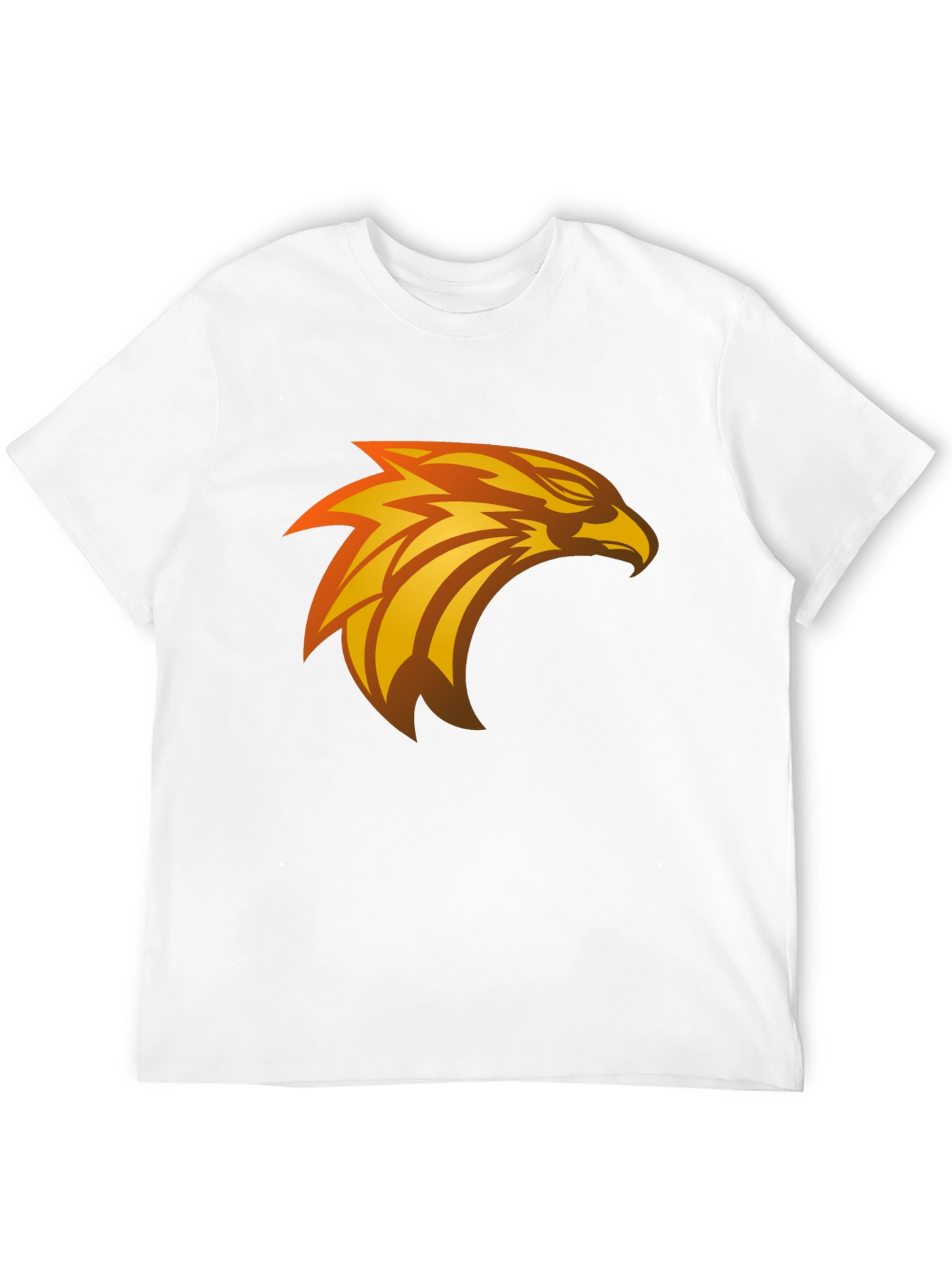 Black Black T-Shirt with Eagle Graphic Design view 12