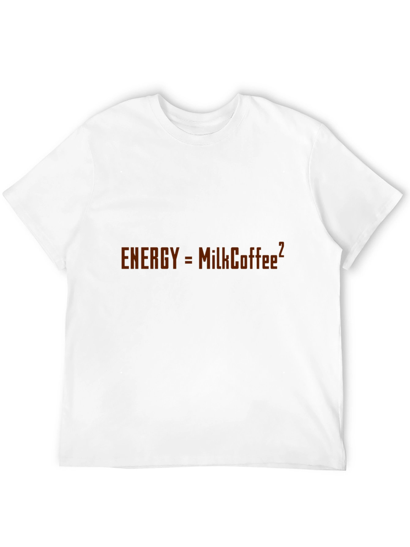 Black Funny Physics Milk Coffee Energy T-Shirt view 12