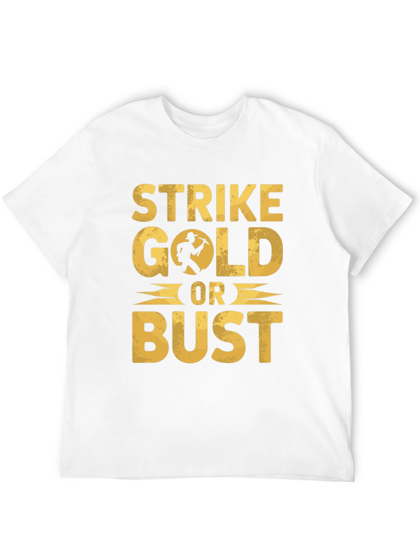 Black Strike Gold T-Shirt - Gold Rush Graphic Tee view 12