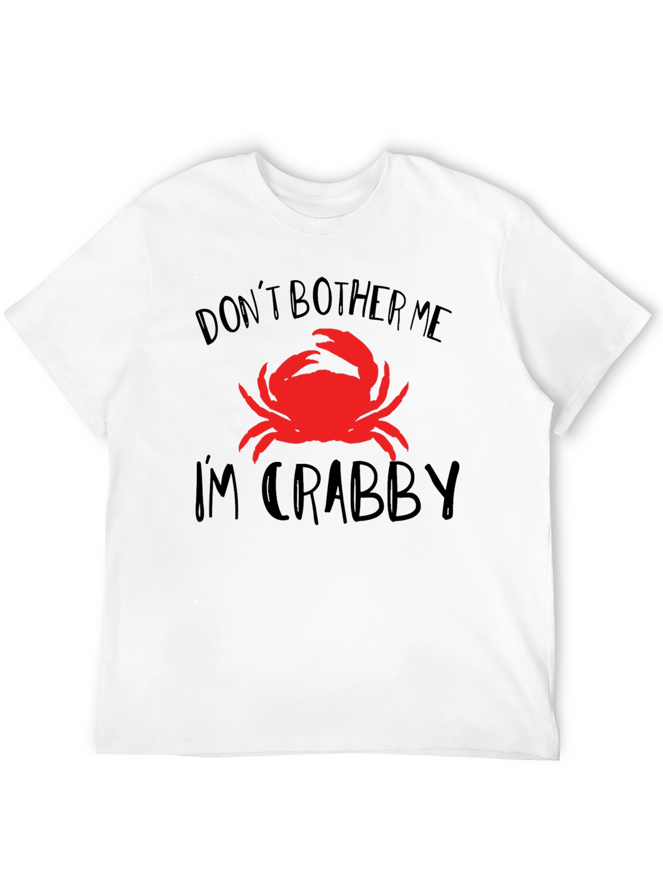 Black Don't Bother Me I'm Crabby T-Shirt Funny Crab Tee view 12