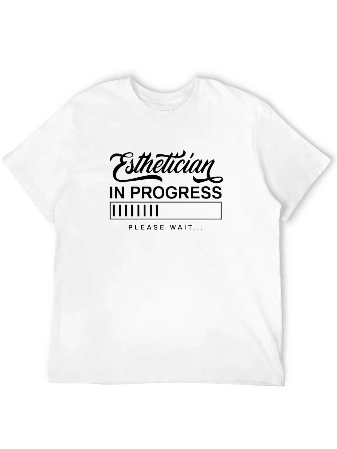 Black Esthetician in Progress Loading T-Shirt view 12