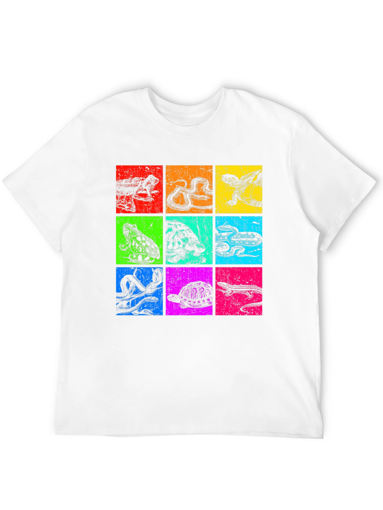 Black Reptile Pop Art Graphic T-Shirt view 12