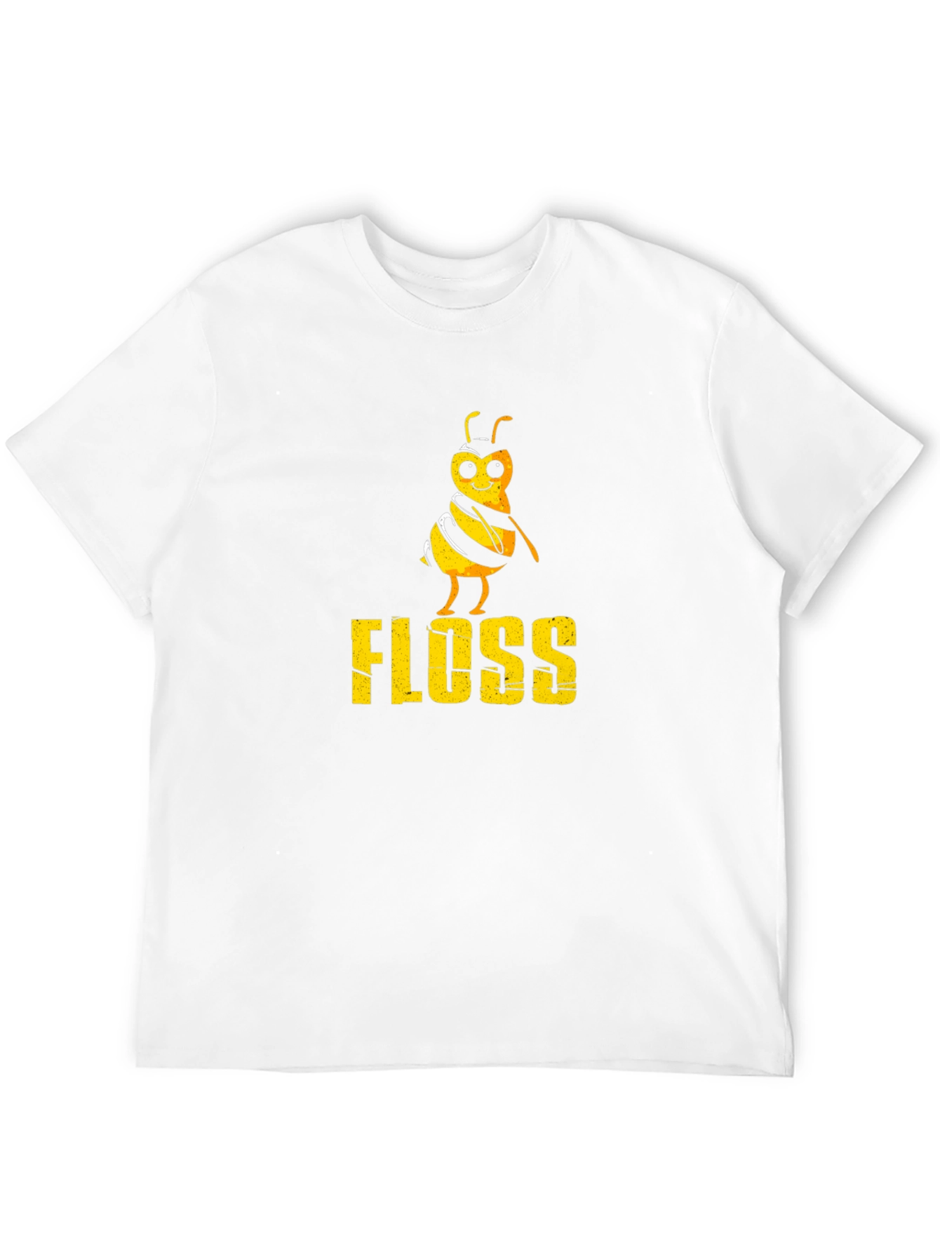 Black Floss Bee Graphic Tee - Black Cotton T-Shirt view 12
