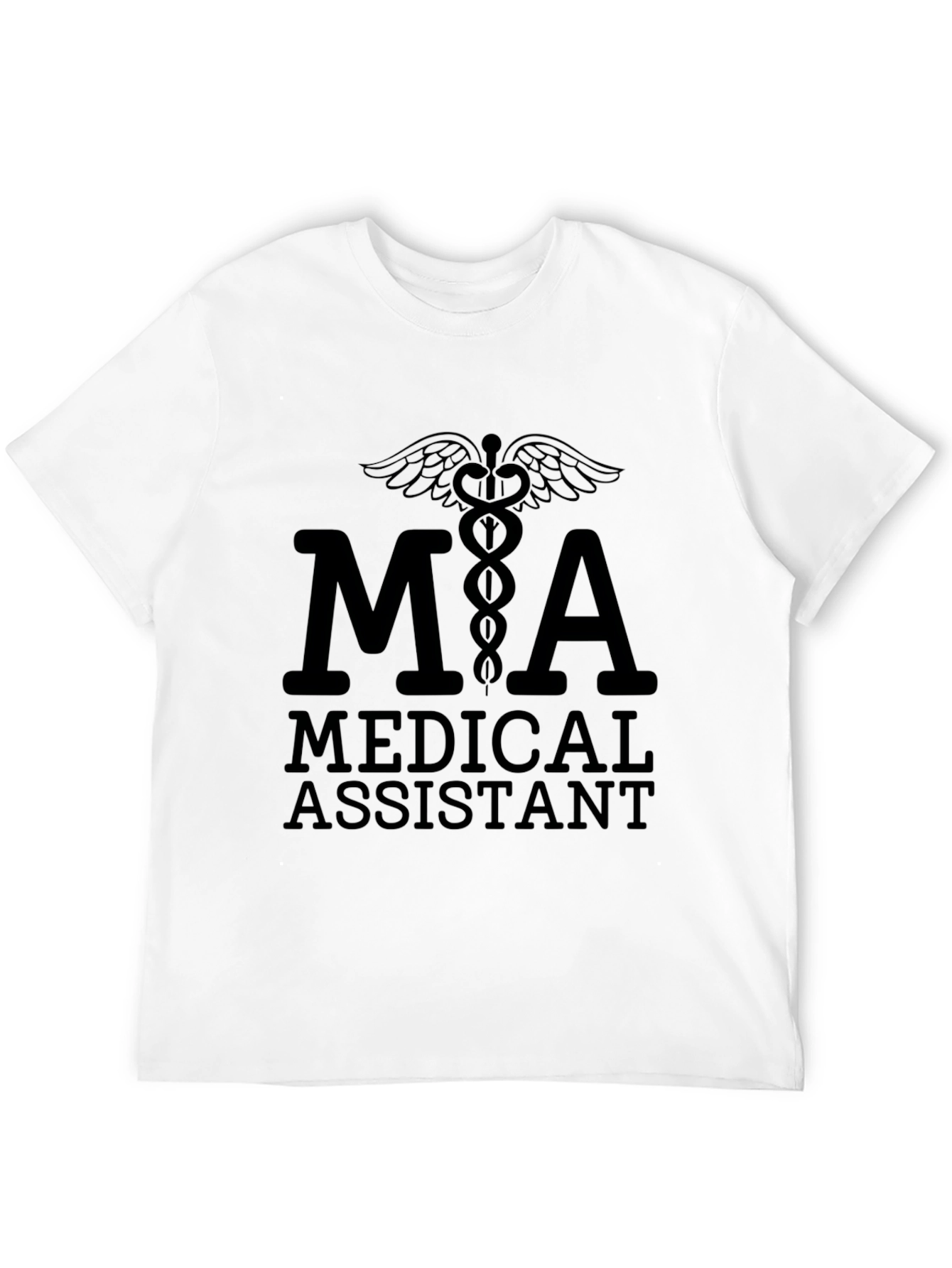 Black Medical Assistant MA T-Shirt view 12