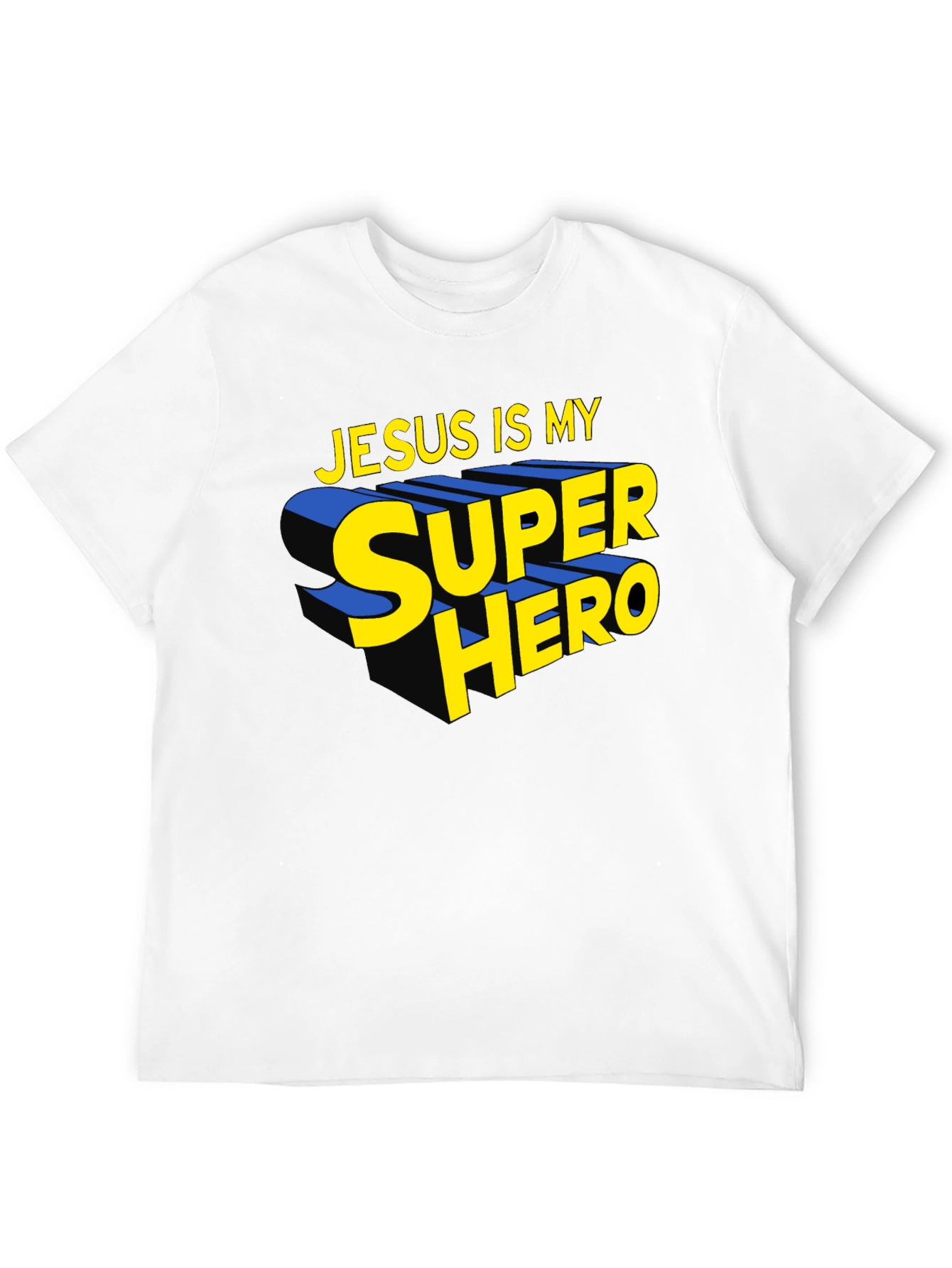 Black Jesus Is My Superhero Black Graphic Tee view 12