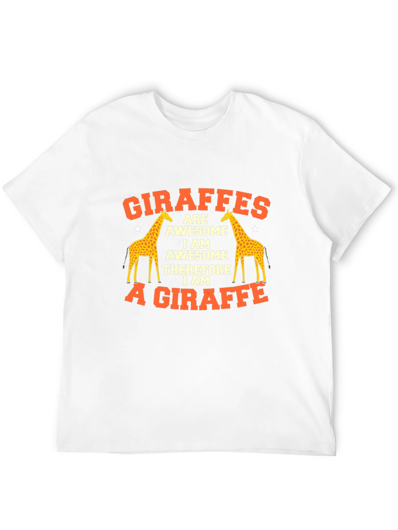 Black Giraffe Awesome Graphic T-Shirt, Funny Animal Tee view 12