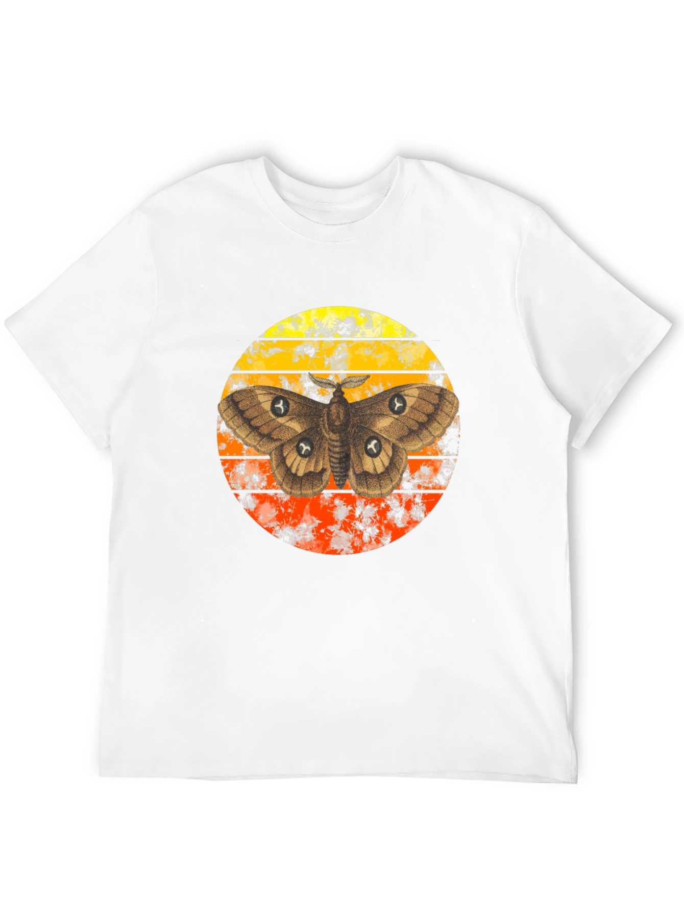 Black Moth Sunset Graphic T-Shirt view 12
