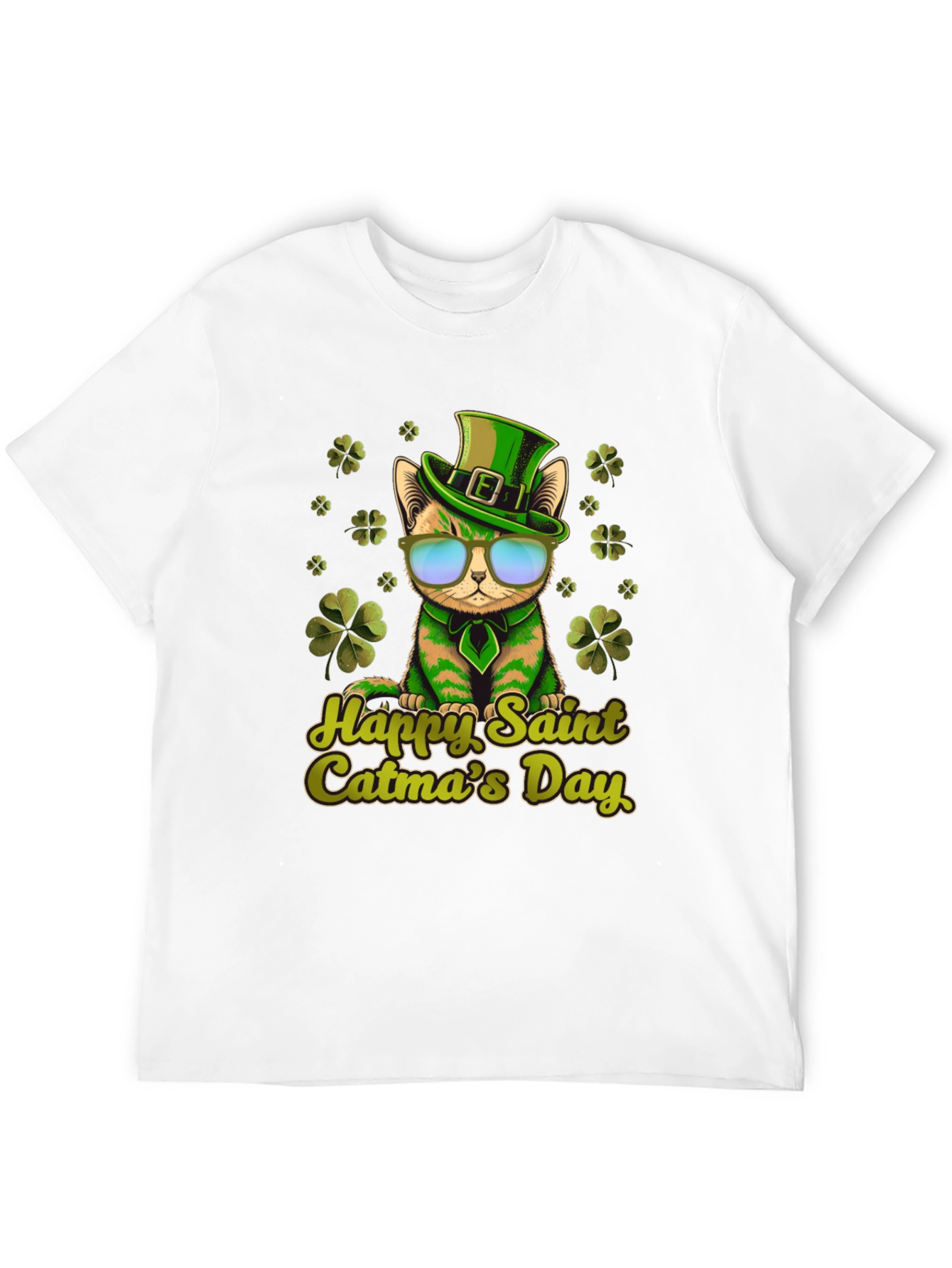 Black Happy Saint Catma's Day Black T-Shirt view 12