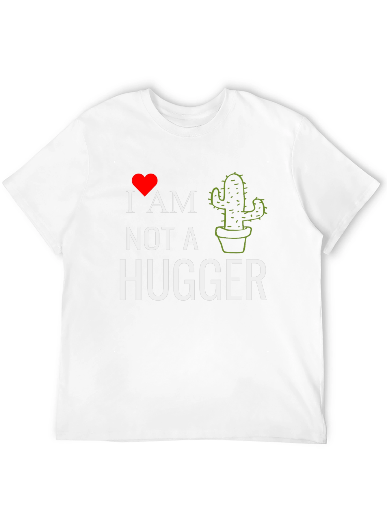 Black I Heart Cactus - Not A Hugger Tee view 12