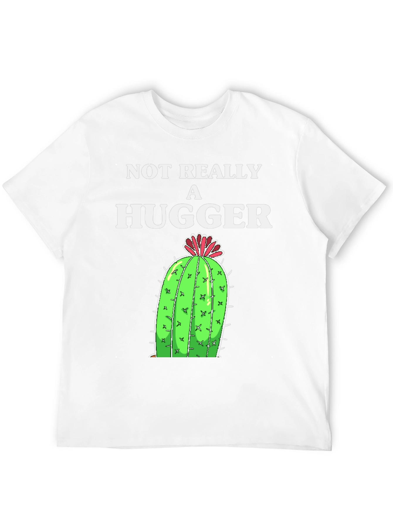 Black Not Really A Hugger Cactus Graphic Tee view 12