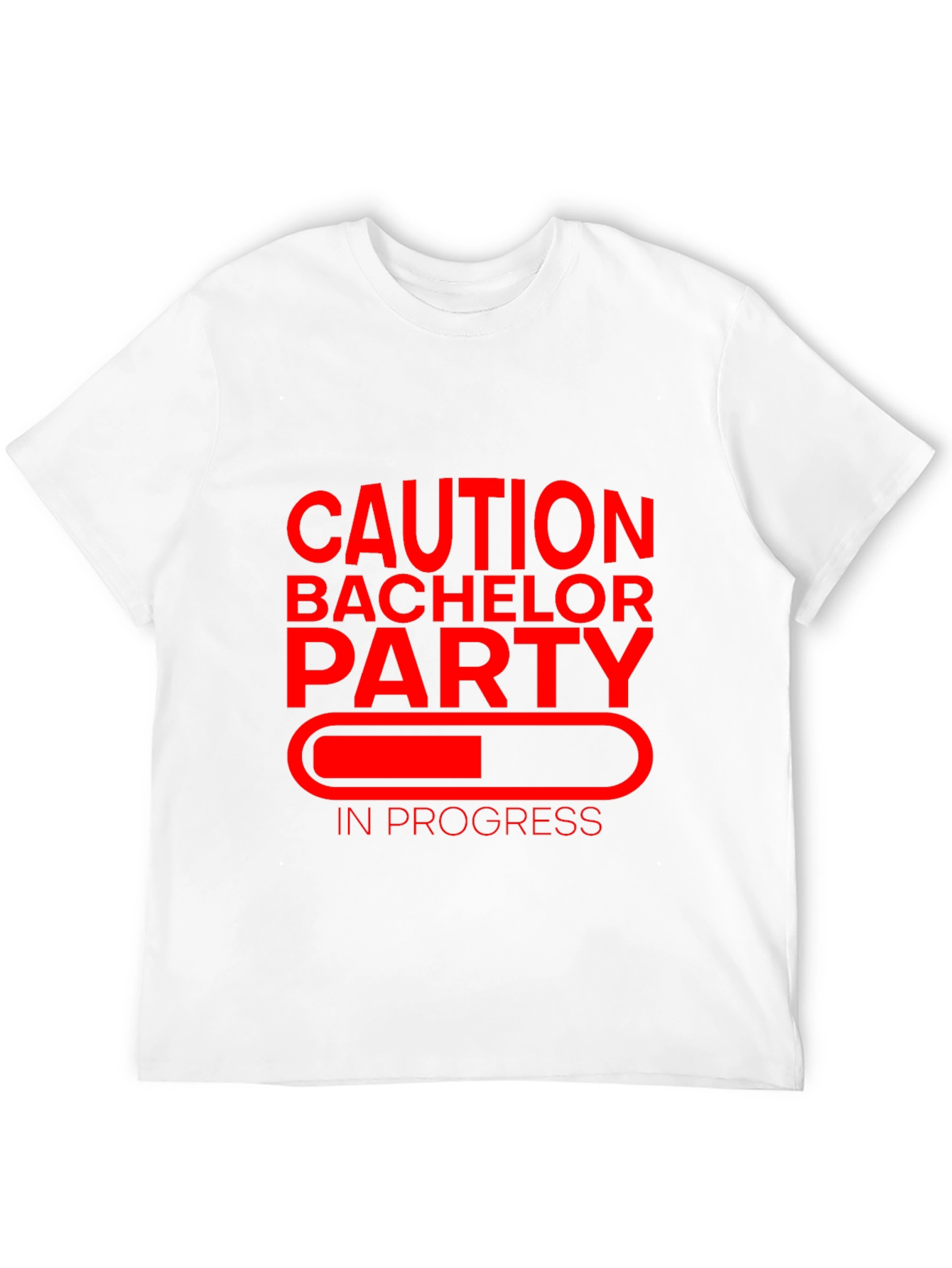 Black Caution Bachelor Party T-Shirt view 12