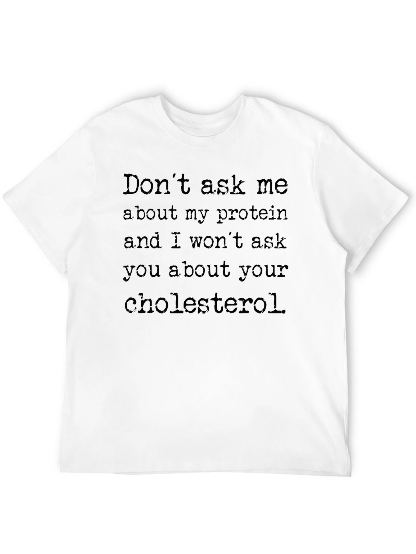 Black Protein vs. Cholesterol Graphic Tee view 12