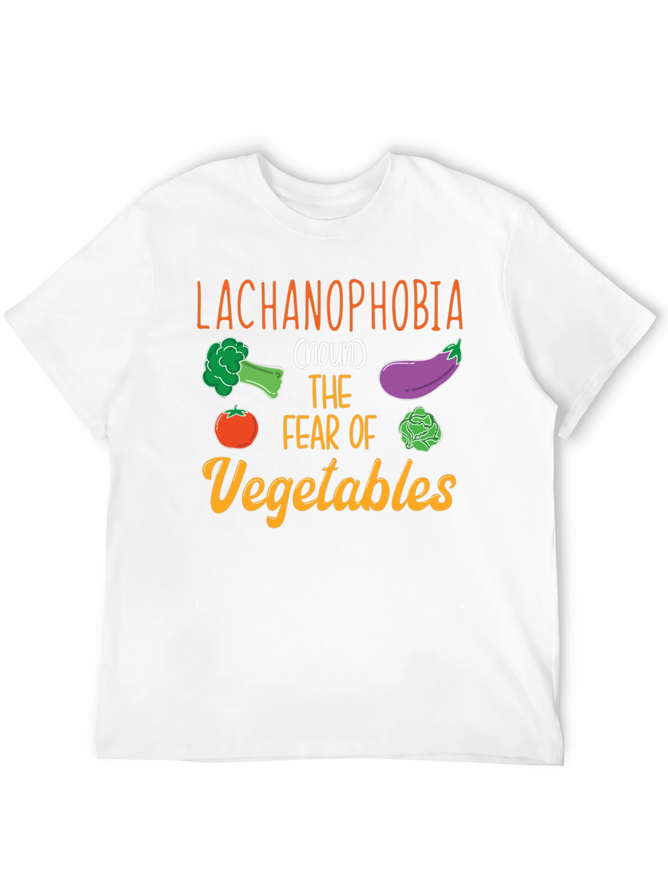 Black Lachanophobia Vegetable Fear T-Shirt view 12