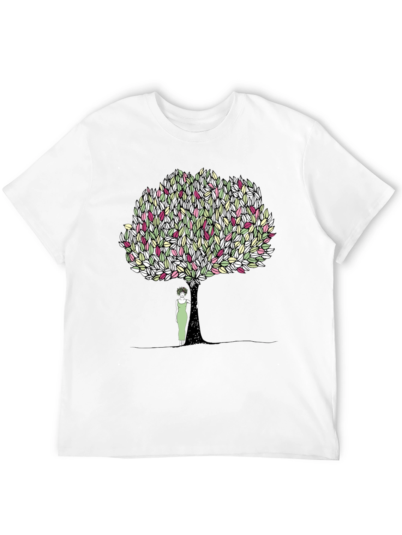 Black Nature's Embrace Graphic T-Shirt view 12