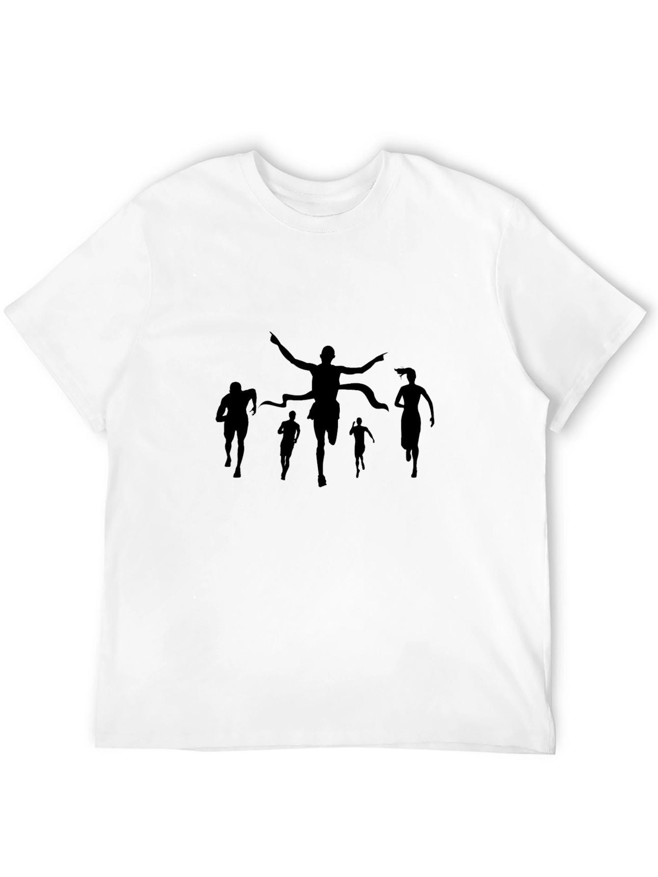 Runner Silhouette Graphic Black T-Shirt - 12