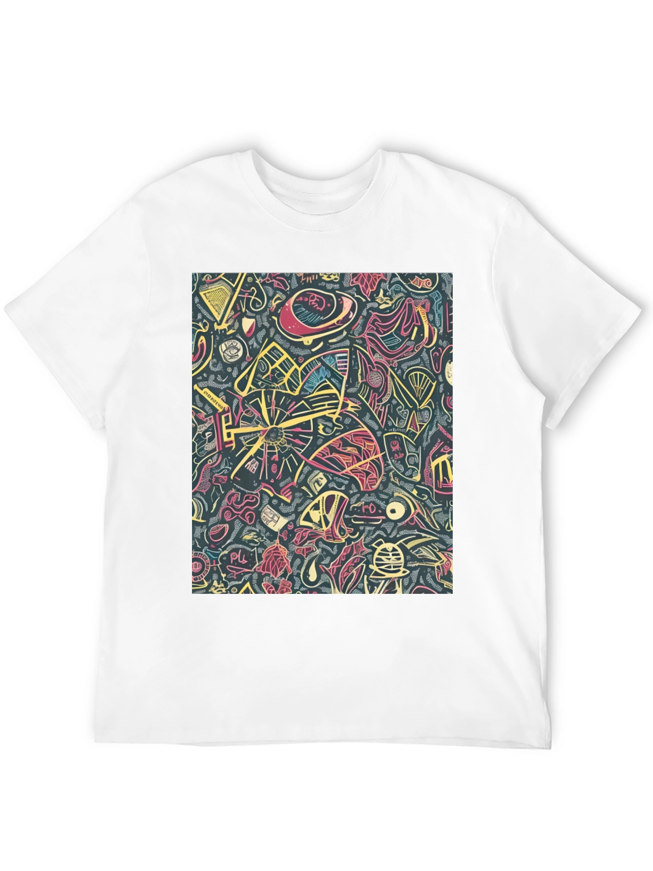 Black Abstract Pattern Tee view 12