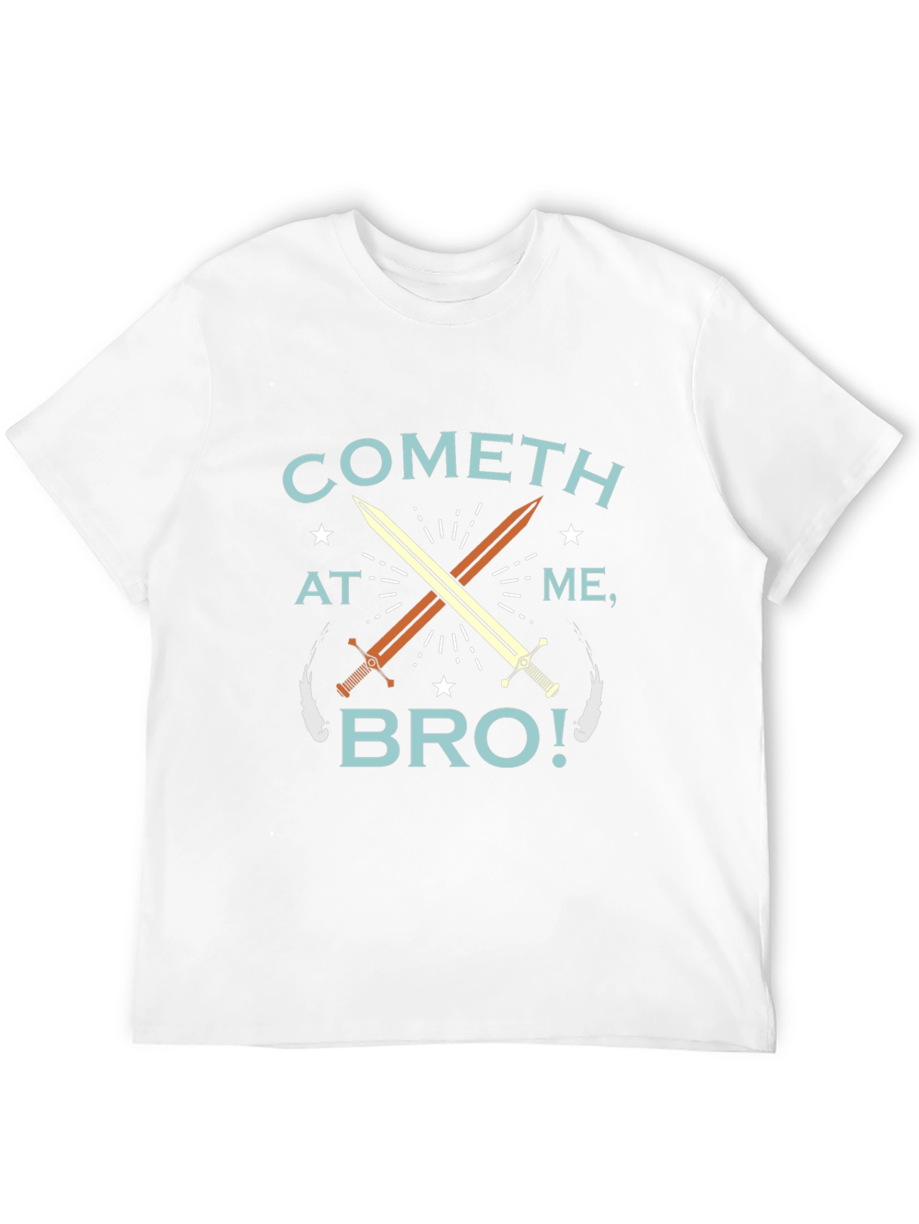 Black Cometh at Me Bro T-Shirt - Novelty Graphic Tee view 12