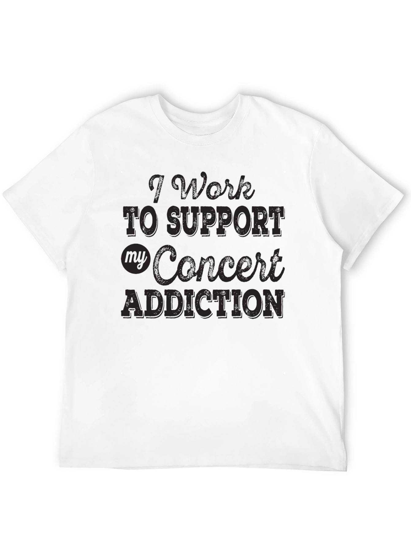 Black Concert Addiction Graphic Tee - Black view 12