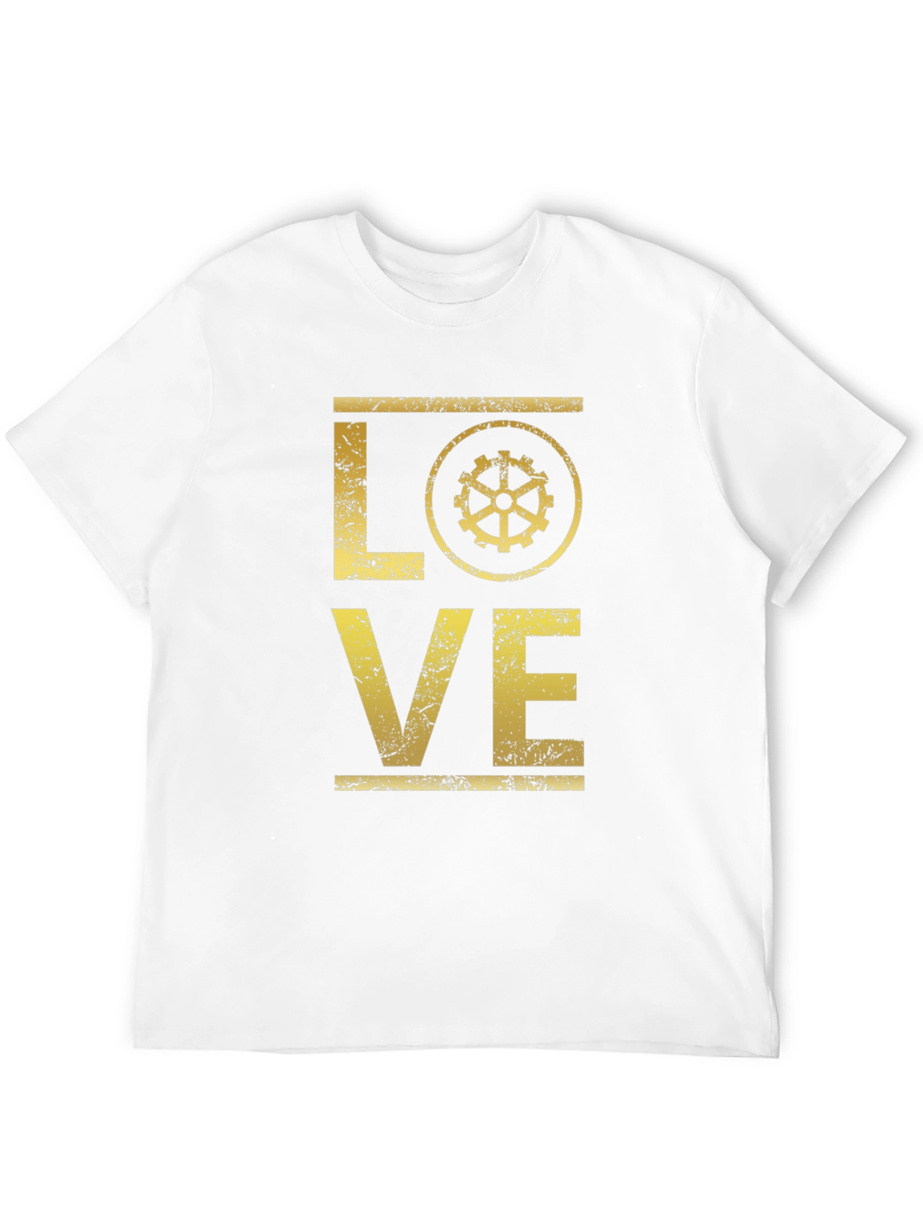 Black Steampunk Love Graphic Tee - Black Cotton T-Shirt view 12