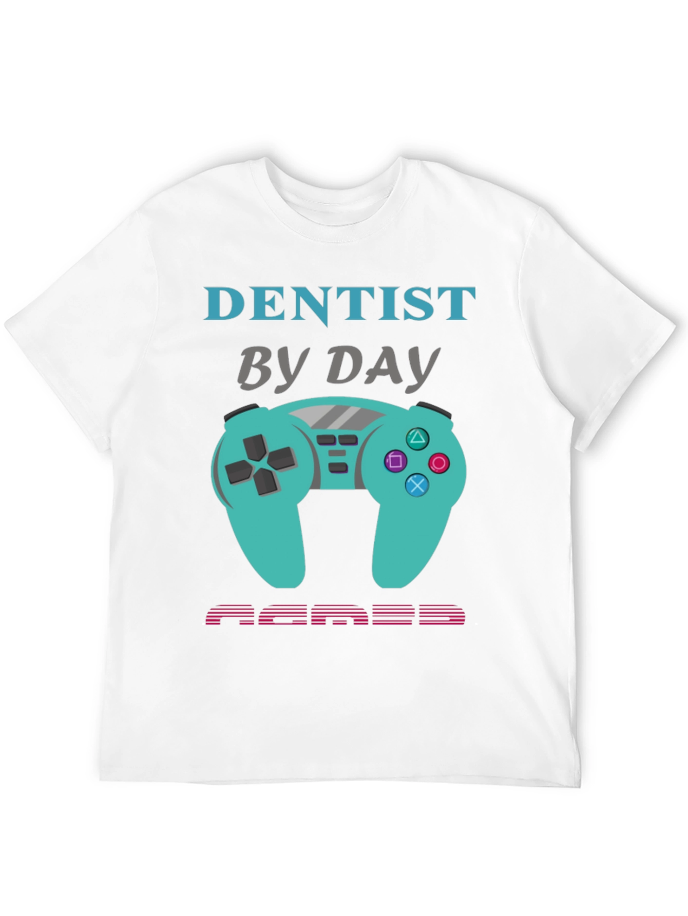 Black Dentist By Day Gamer By Night Graphic Tee view 12
