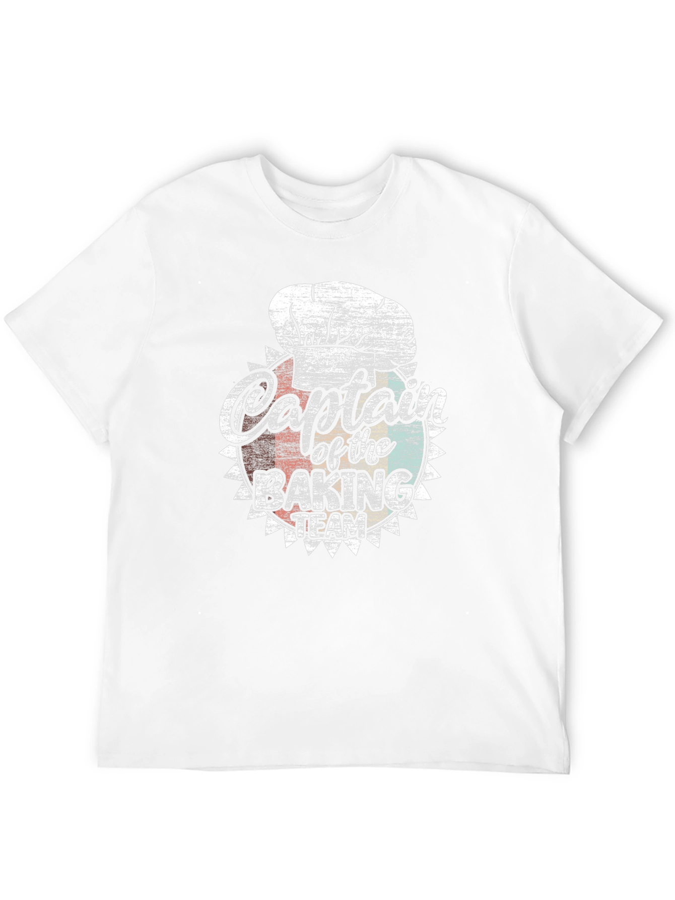 Black Captain of the Baking Team T-Shirt - Retro Chef Tee view 12