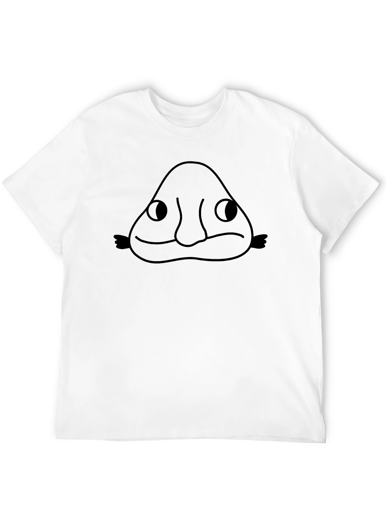Black Blobfish Graphic Tee - Black Cotton Blend view 12