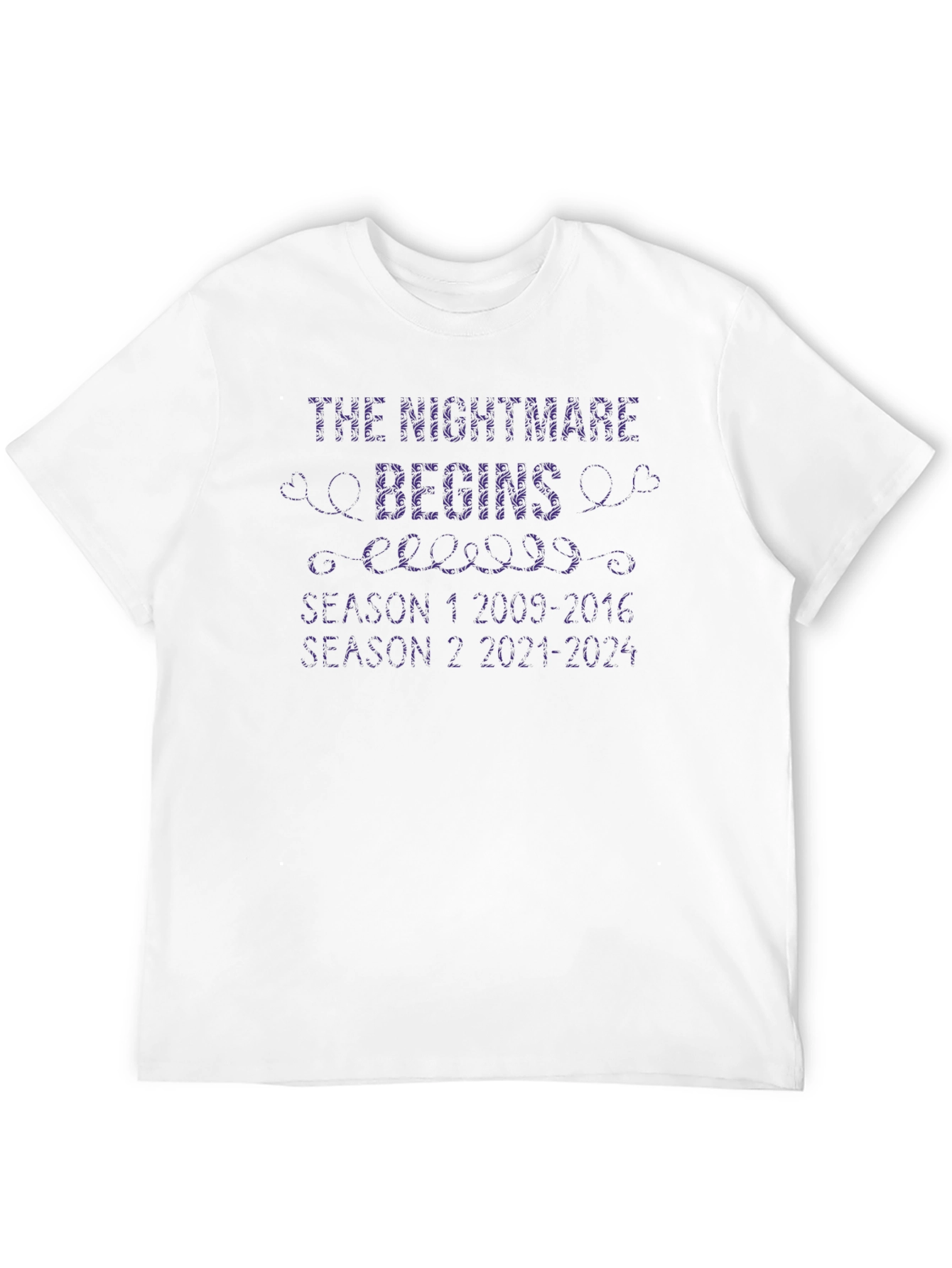 Black The Nightmare Begins Funny Graphic Novelty T-Shirt view 12