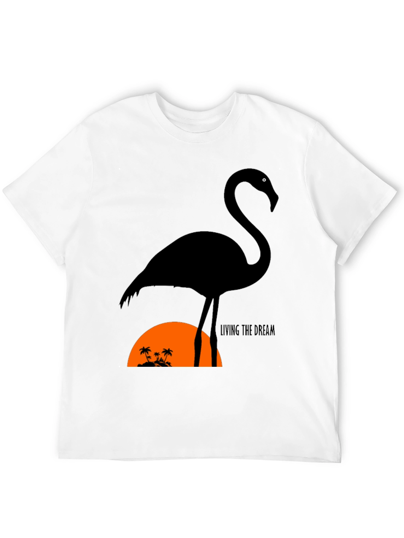 Black Flamingo Sunset Tee - Living The Dream view 12