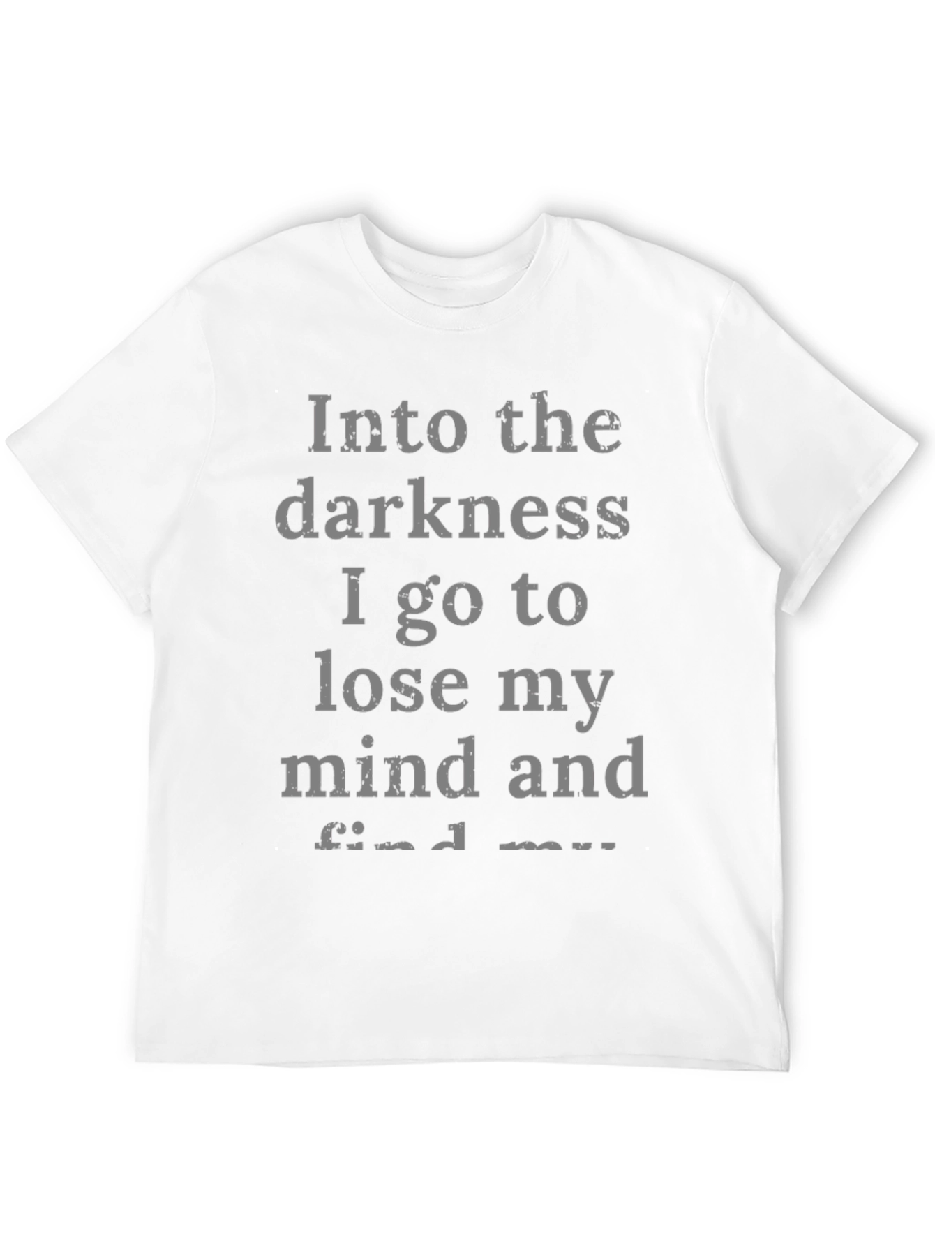 Black Darkness Mind Find Graphic Tee - Black Casual Shirt view 12