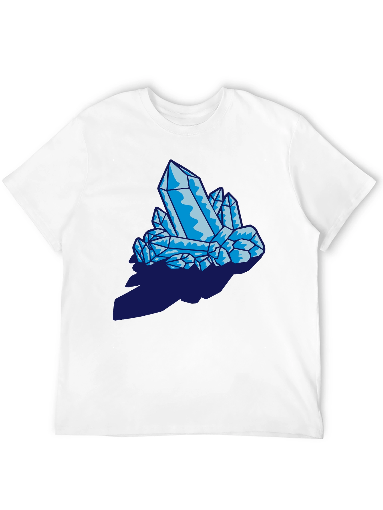 Black Crystal Graphic Print Black T-Shirt view 12