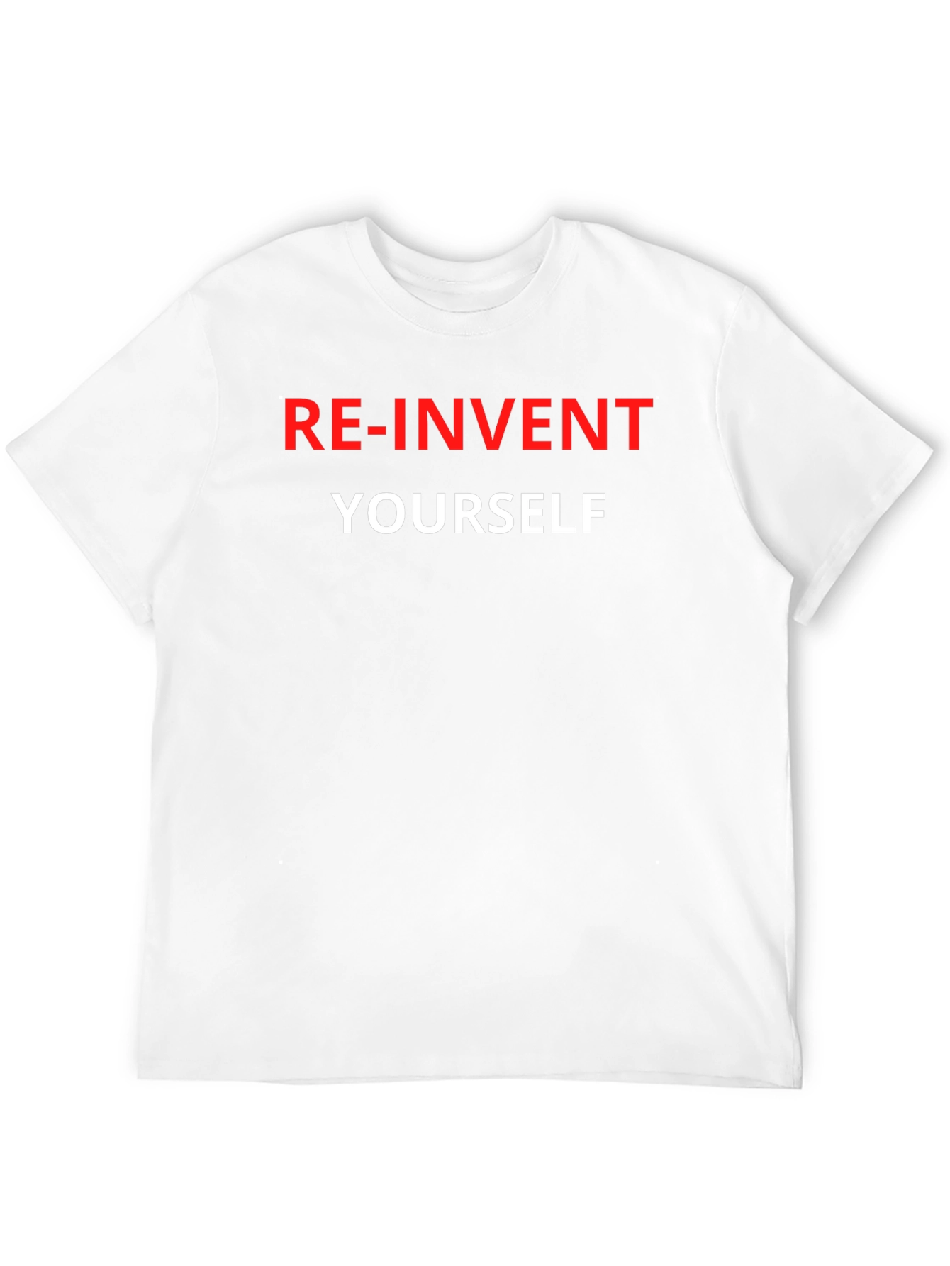 Black Re-Invent Yourself Graphic Tee view 12