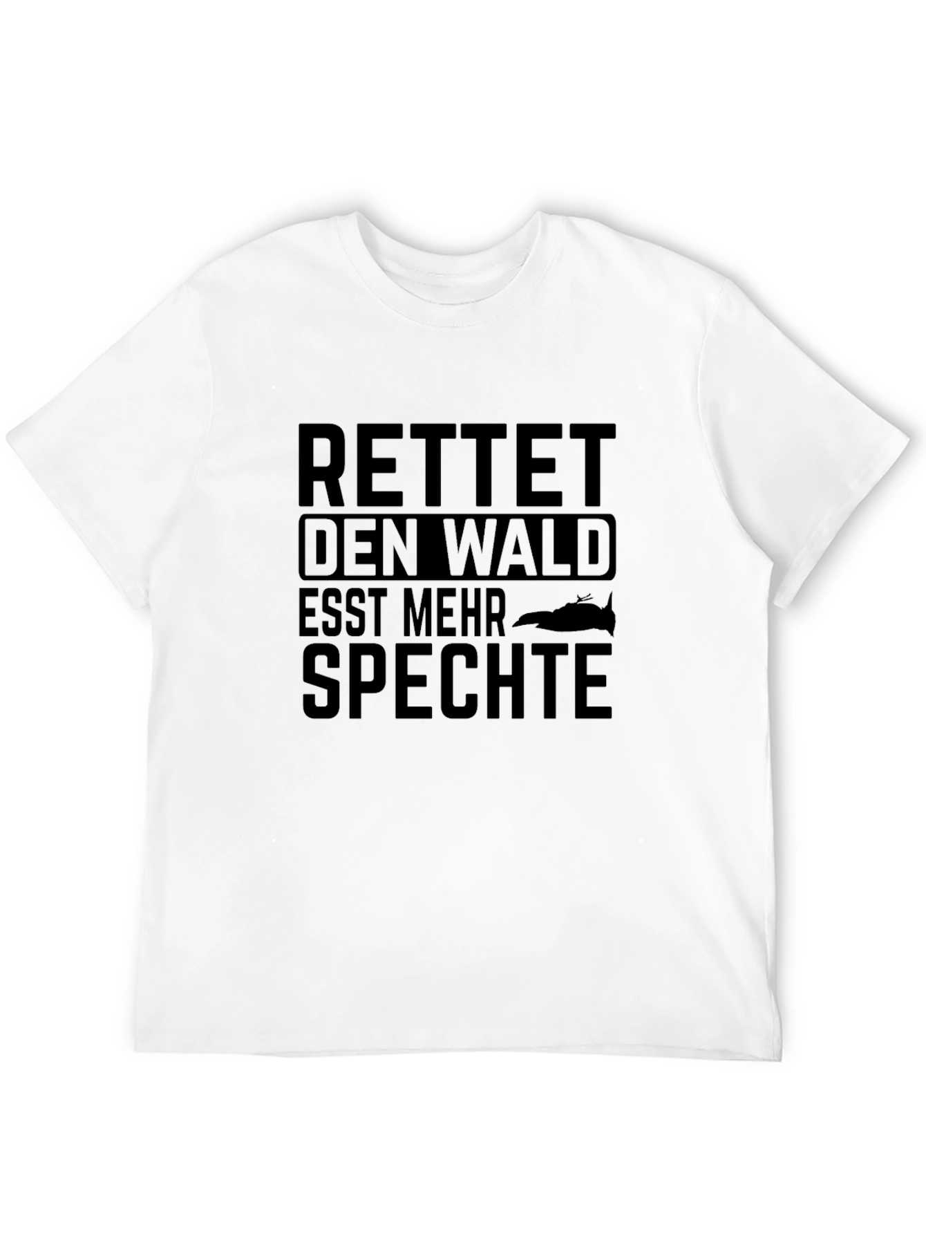 Black Eat More Woodpeckers Save The Forest T-Shirt view 12