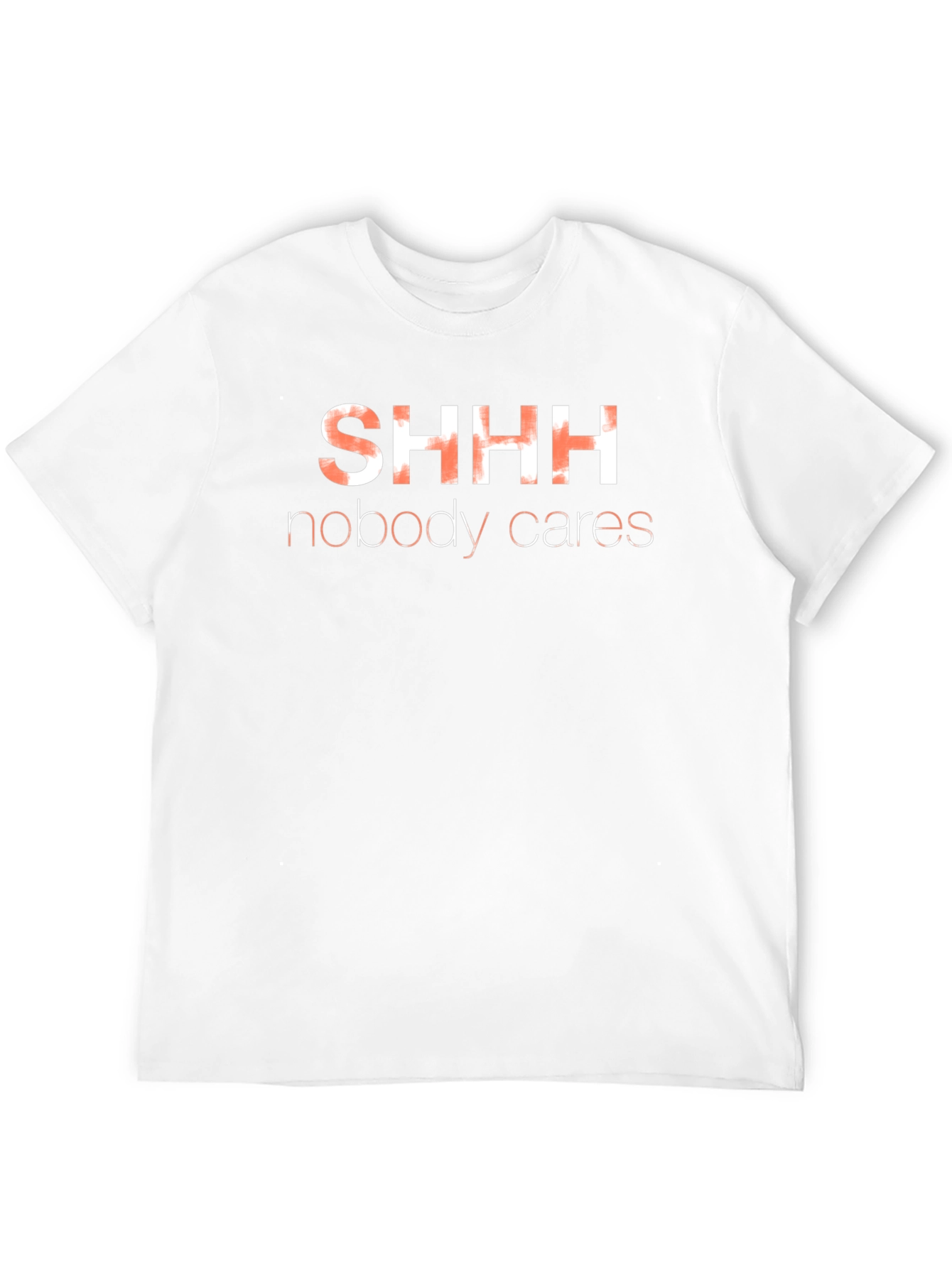 Black SHHH Nobody Cares Graphic T-Shirt - Black view 12