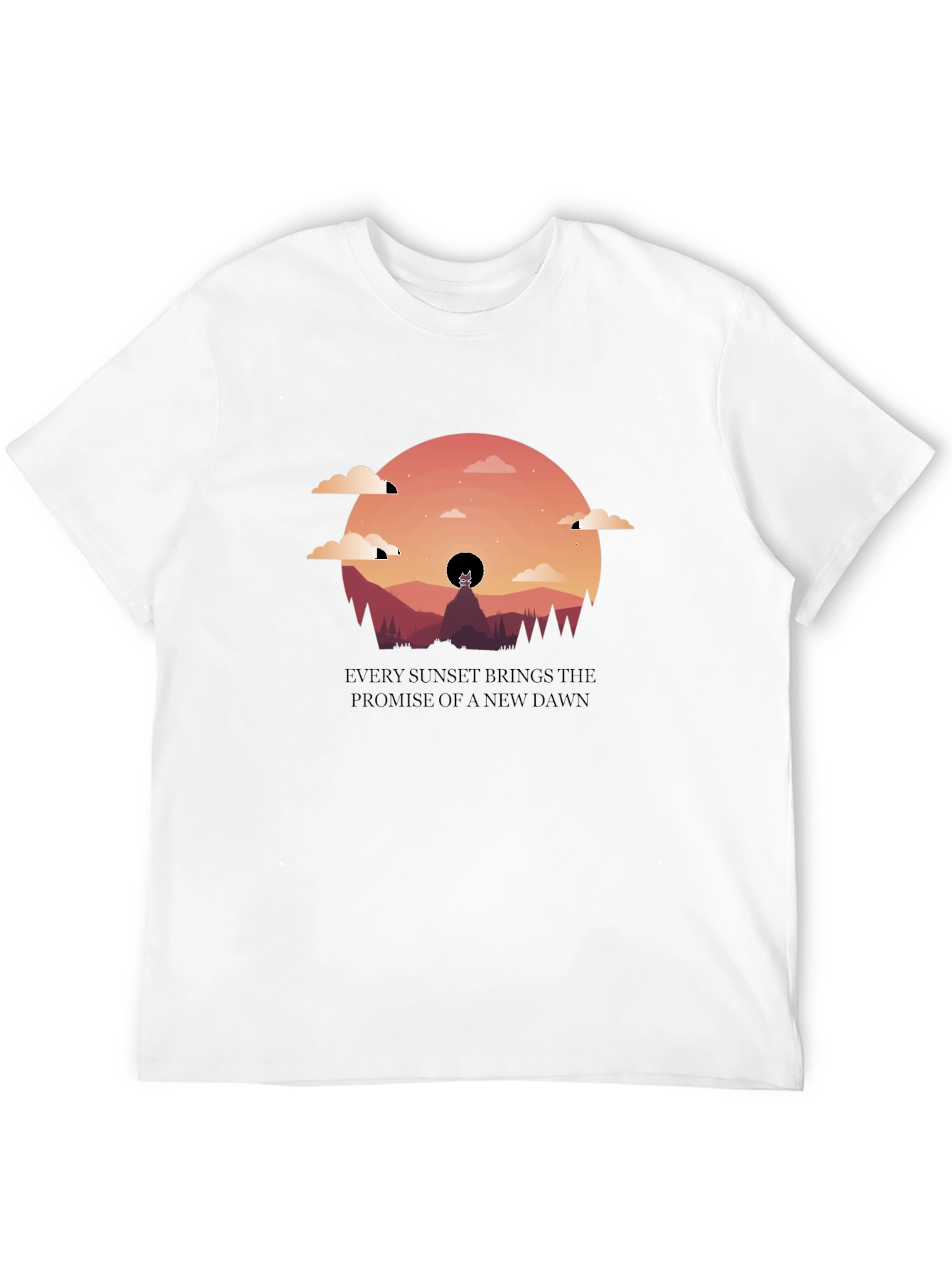 Black Sunset Promise Graphic Tee view 12