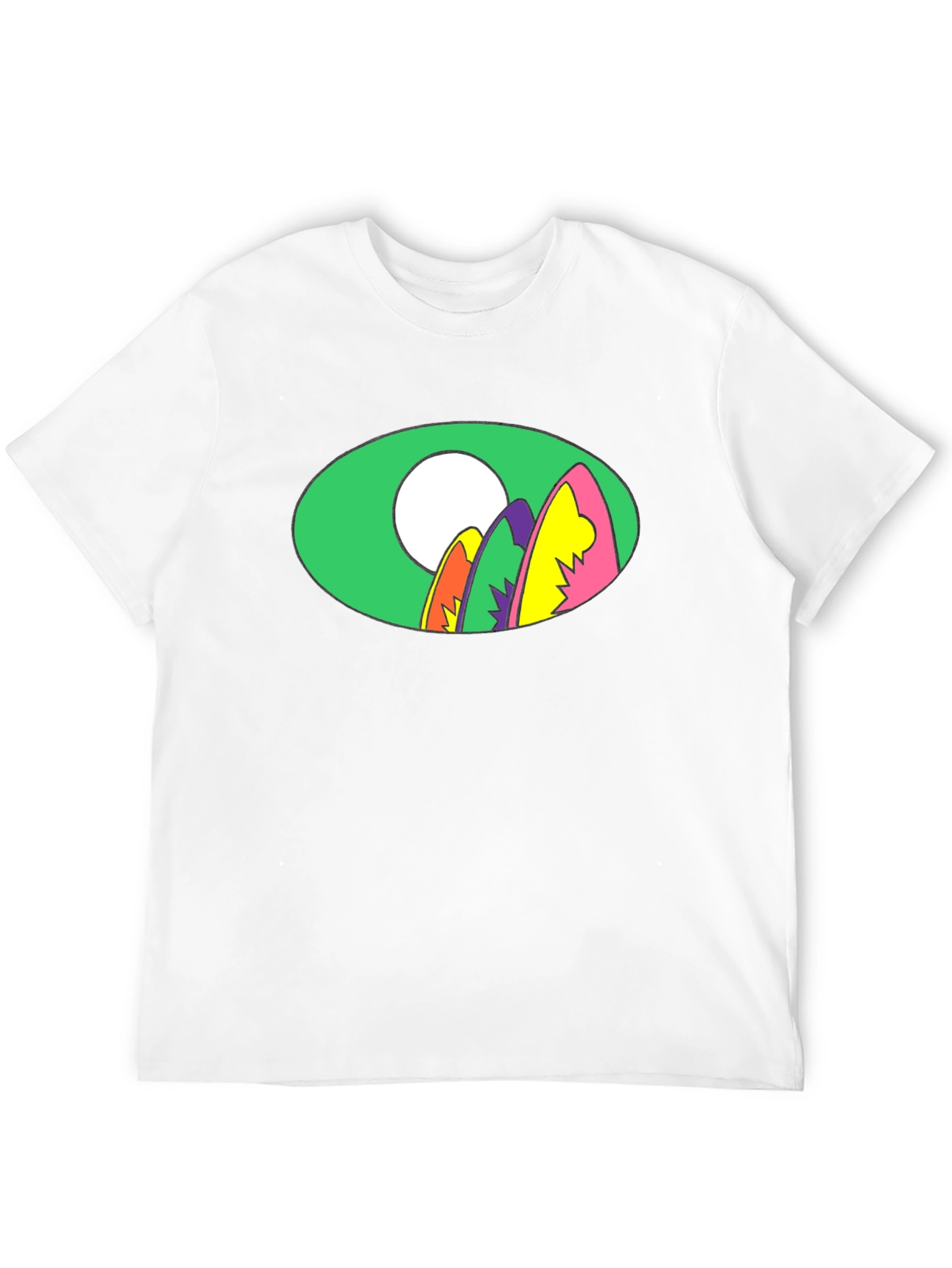 Black Retro Surfboard Graphic Tee - Black view 12