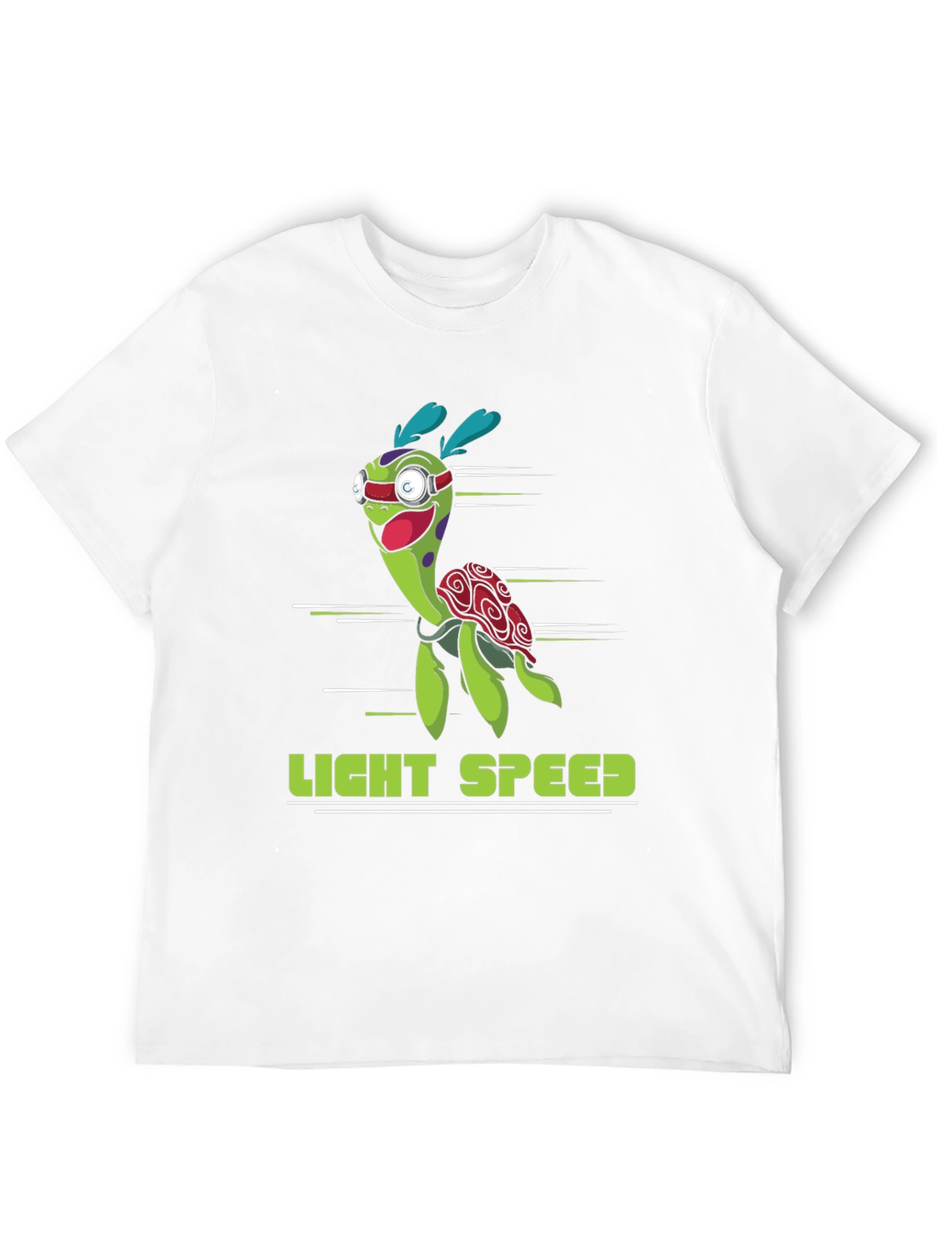 Black Light Speed Turtle Graphic T-Shirt - Black view 12