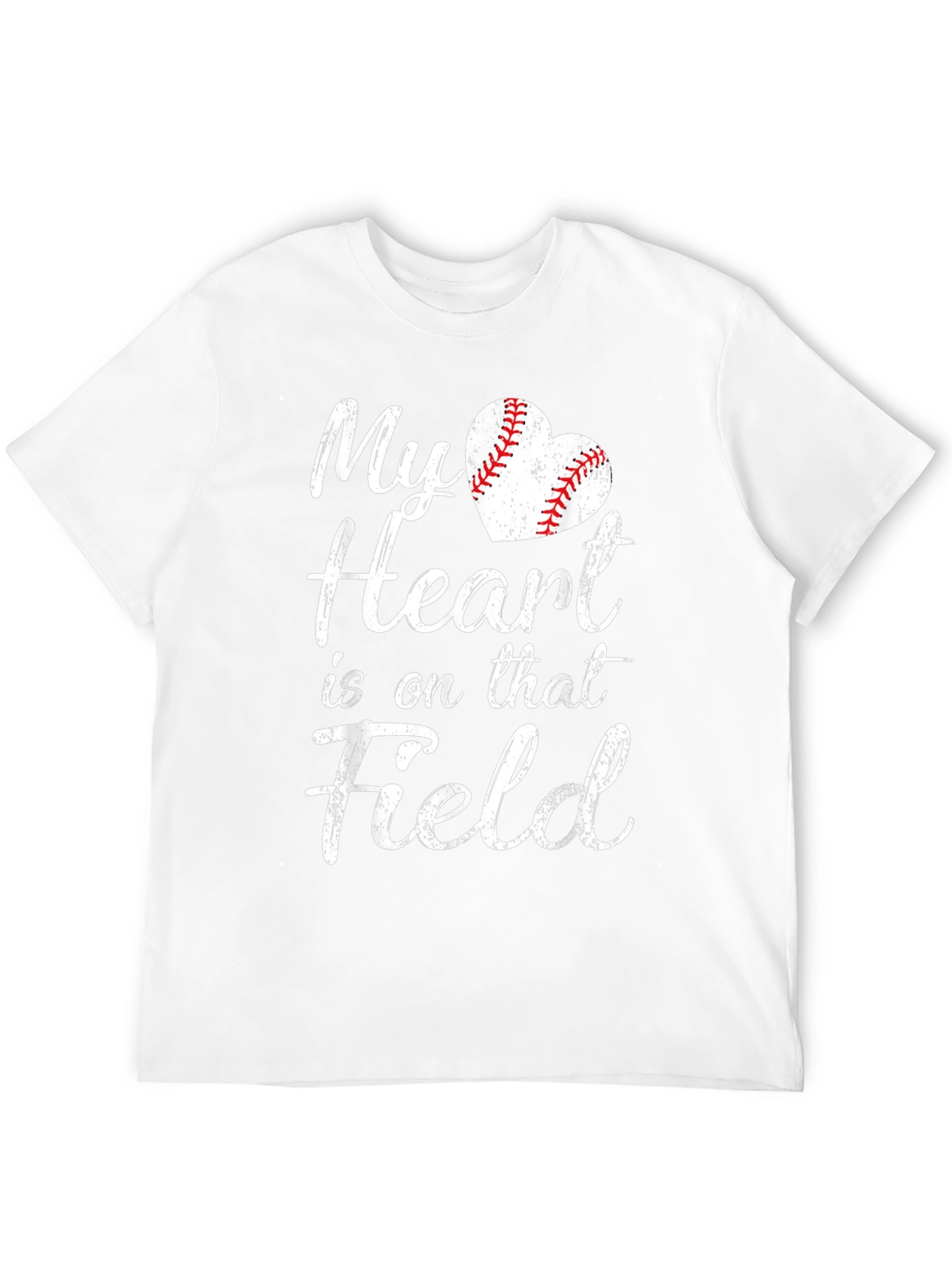Black My Heart is on that Field Baseball T-Shirt view 12
