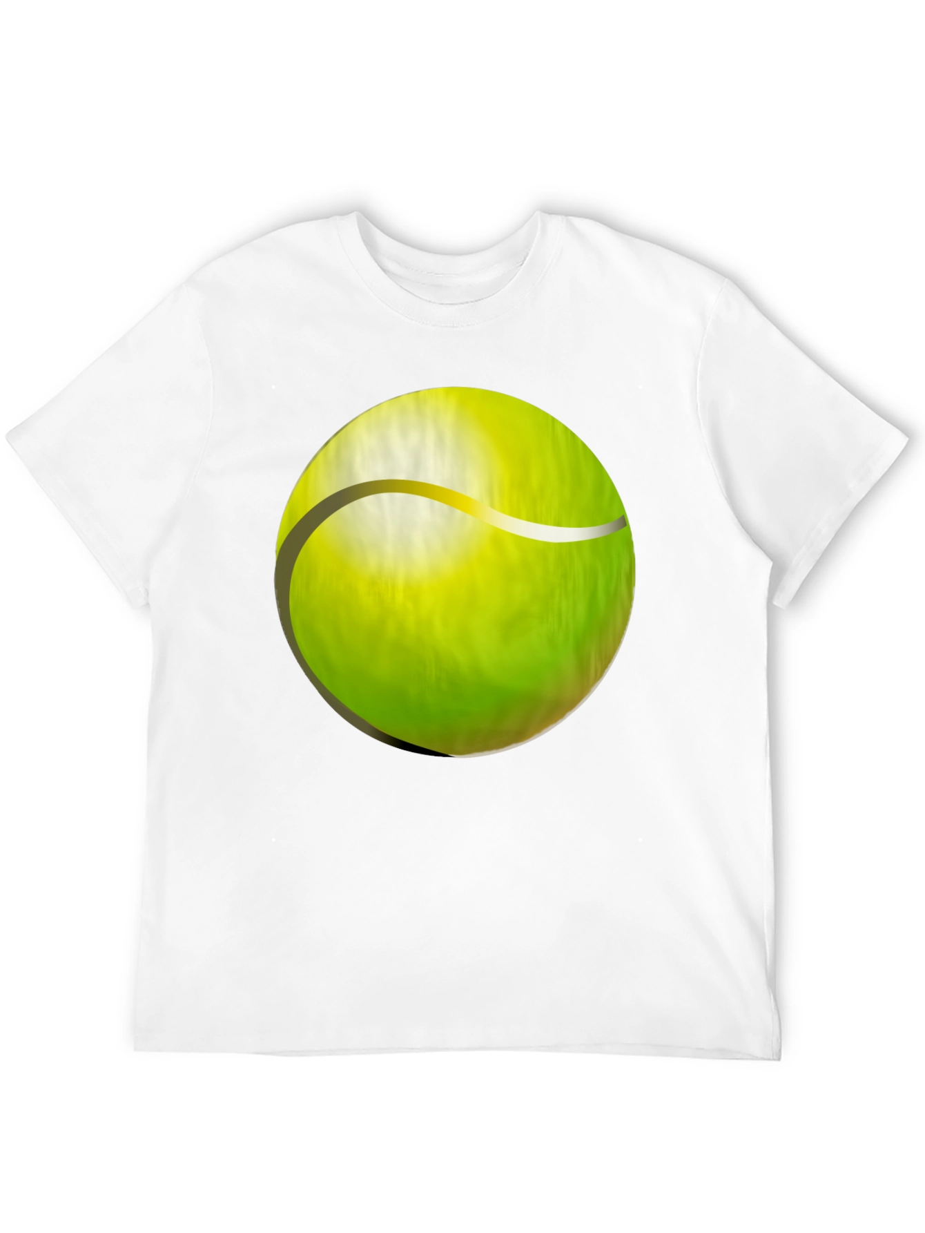 Black Tennis Ball Graphic T-Shirt - Casual Wear view 12