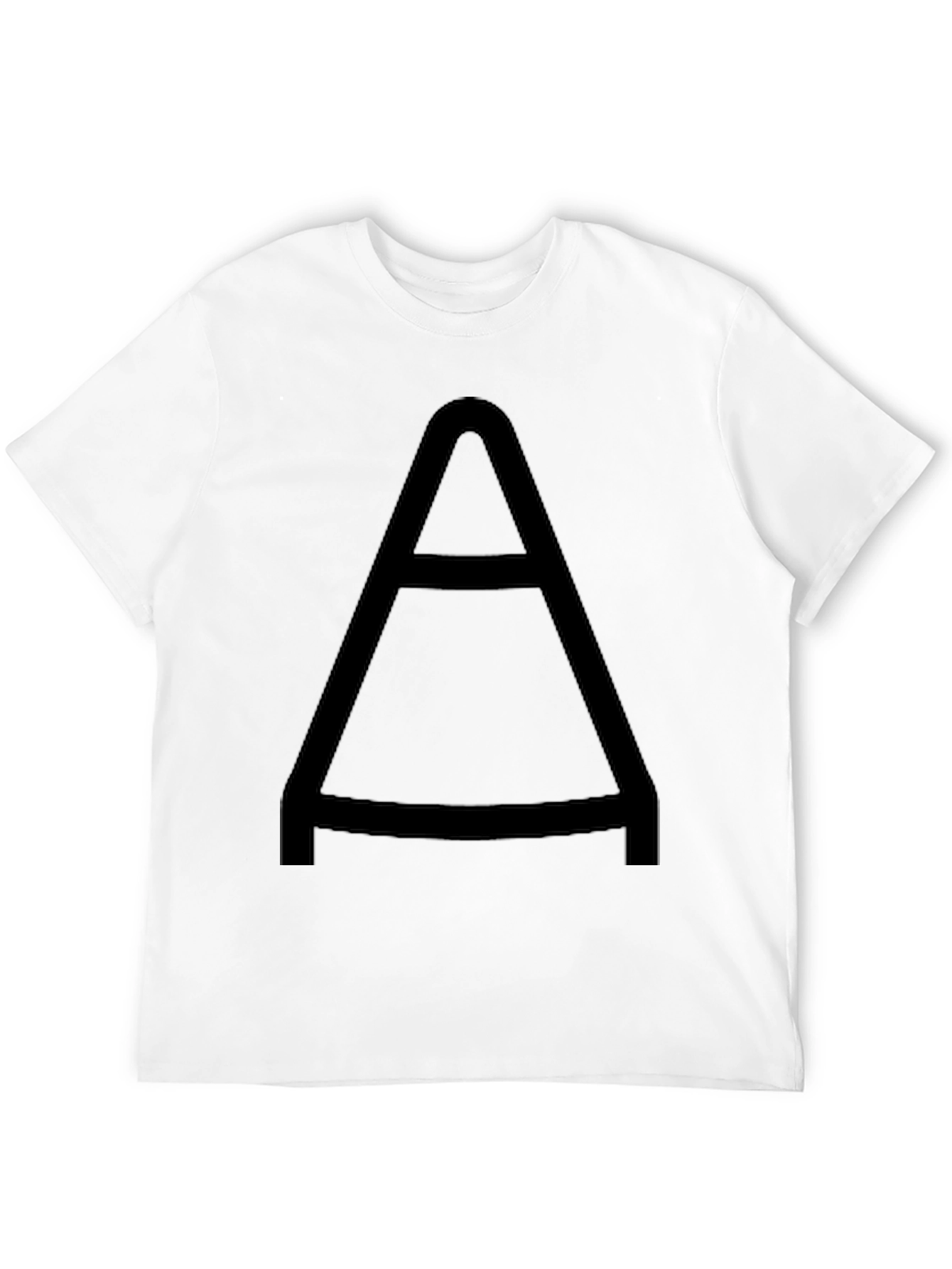 Black Bold "A" Graphic Tee - Casual Style view 12