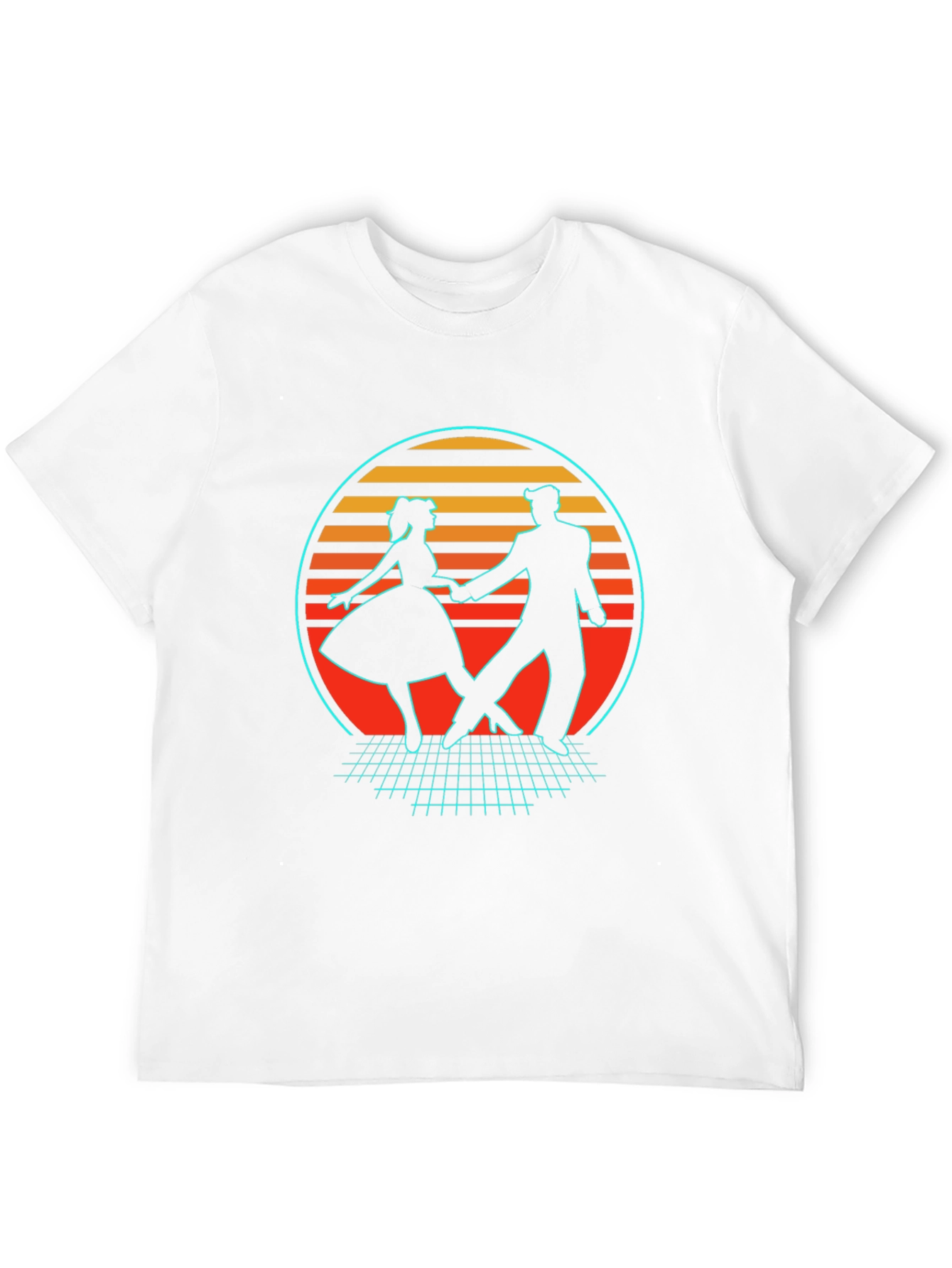 Black Retro Dance T-Shirt - 80s Style view 12