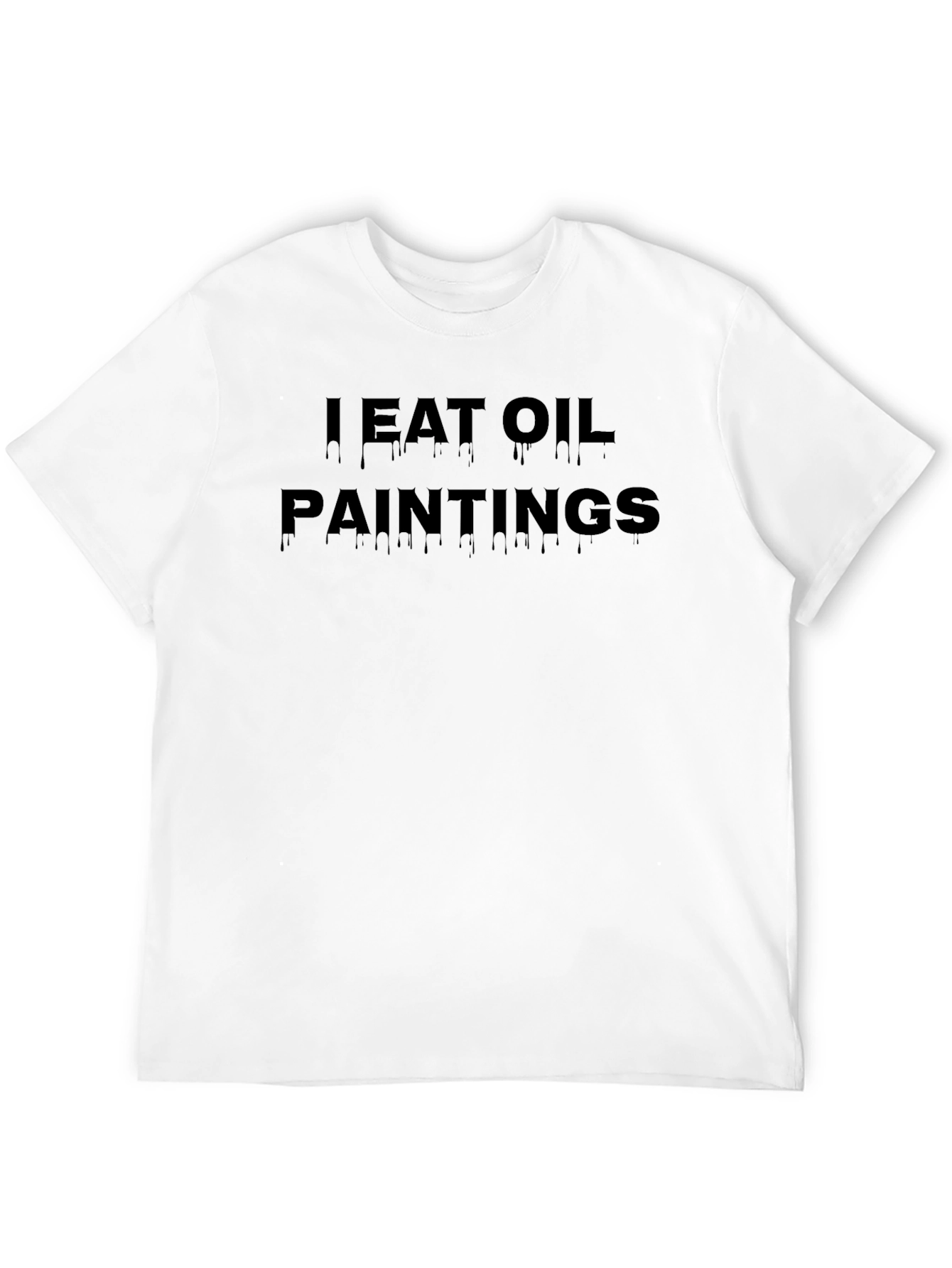Black I Eat Oil Paintings Graphic T-Shirt view 12