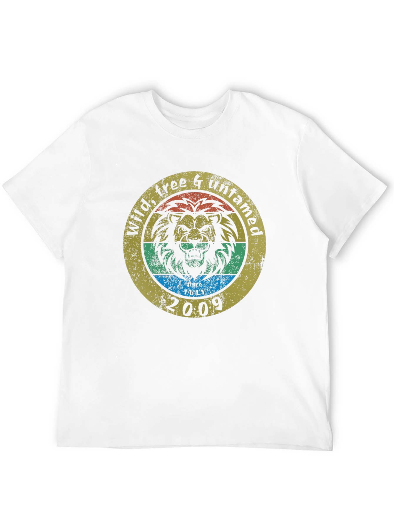 Black Wild Free Untamed Lion Graphic T-Shirt view 12